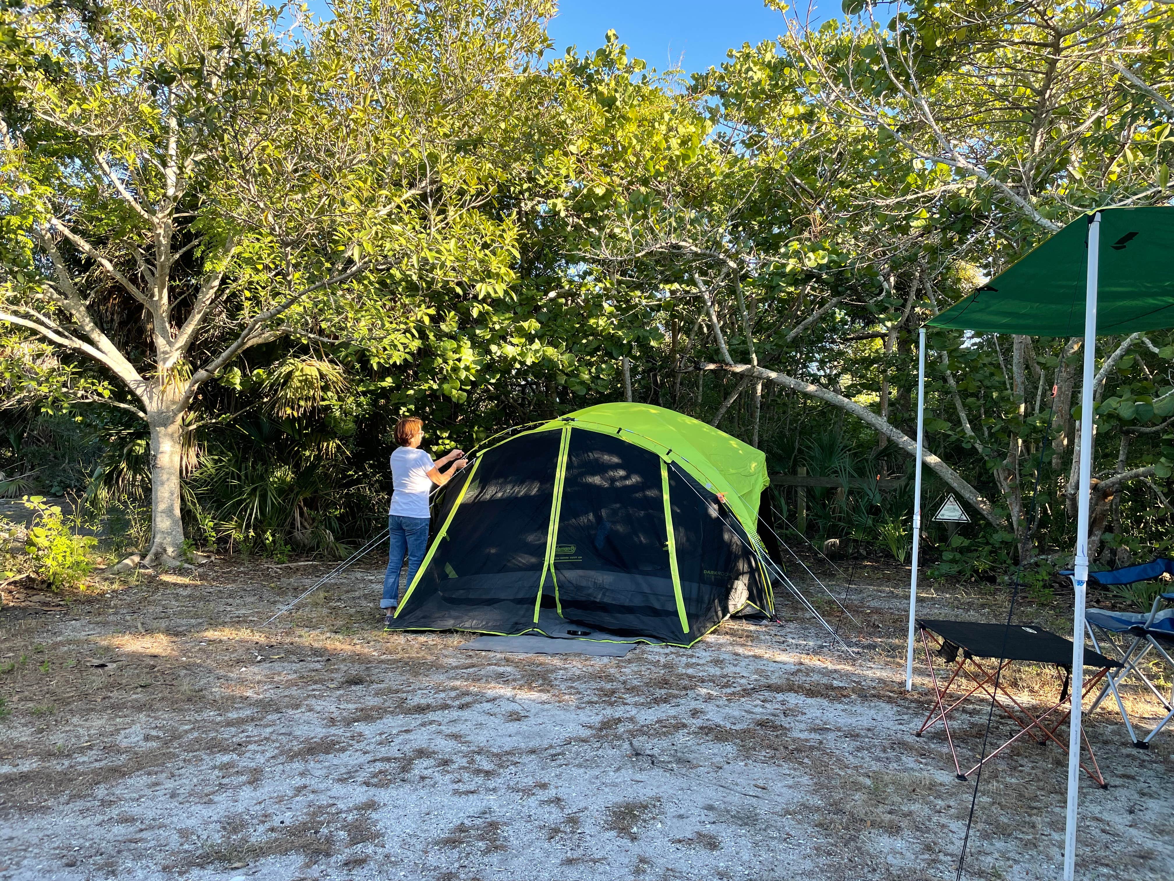 Jim's photo of tent camping at Cayo Costa State Park Campground near Bokeelia, FL