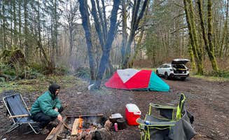 Mario S.'s photo of tent camping at Cook Creek in Oregon