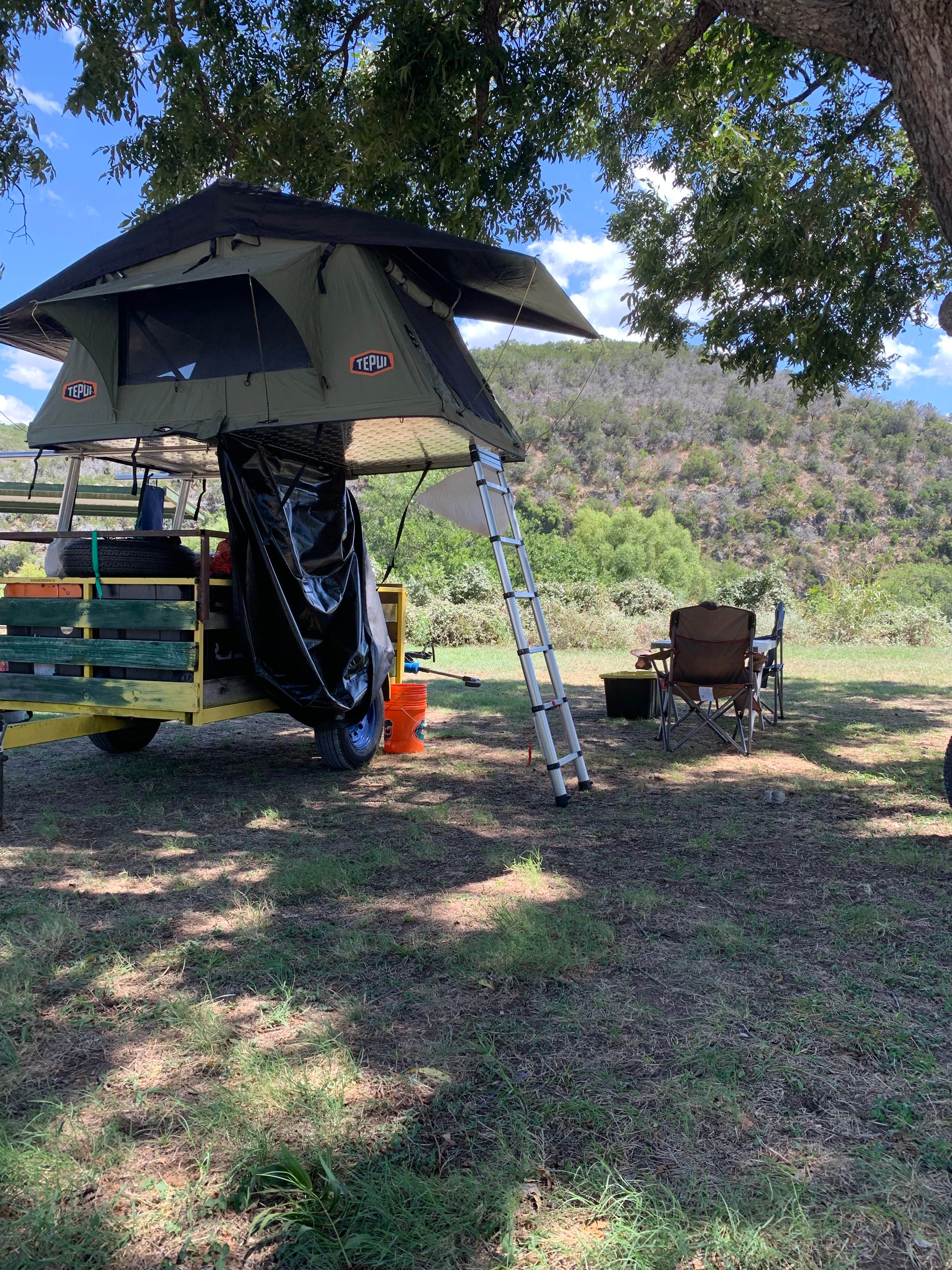 Randy P.'s photo of tent camping at North Area — Colorado Bend State Park Campground near Kingsland, TX
