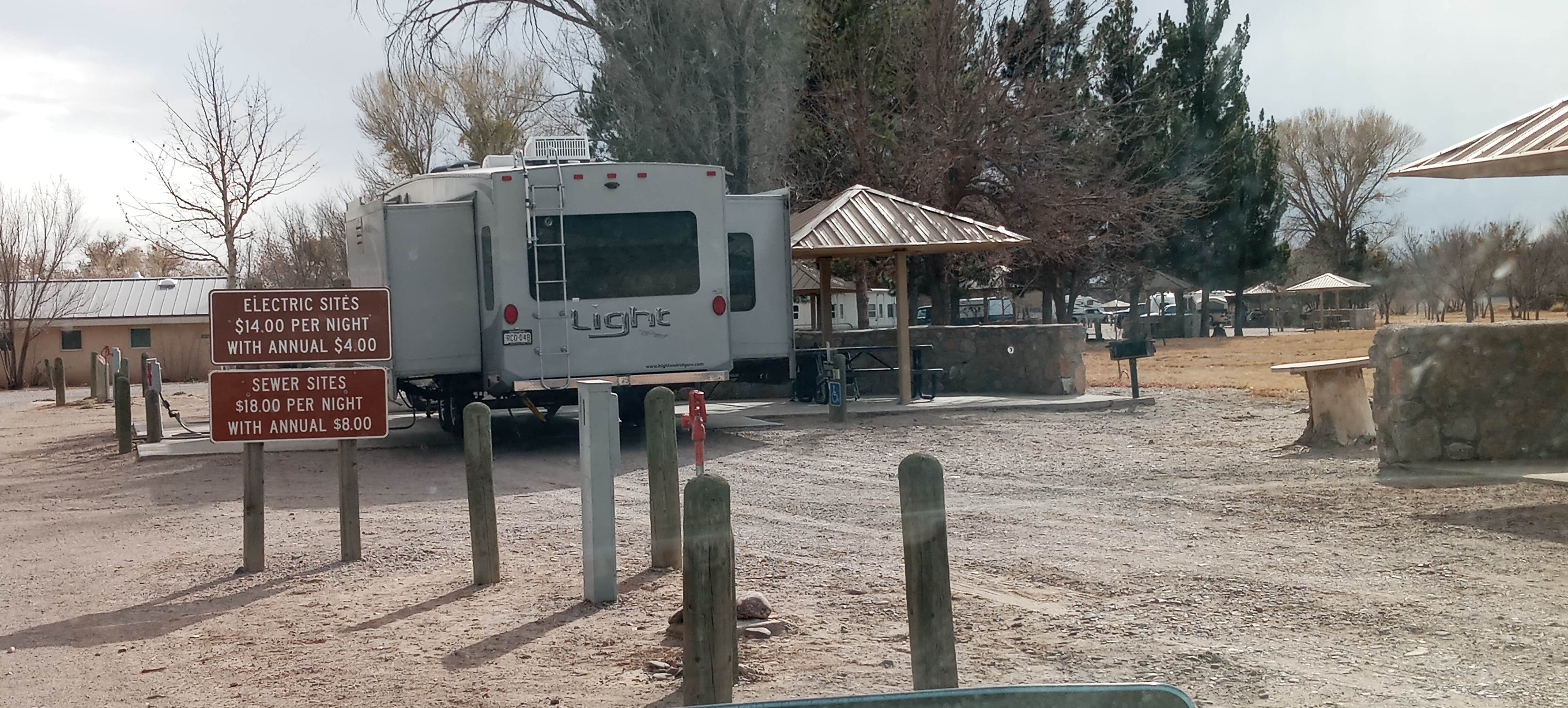 teddy F.'s photo of rv camping at Percha Dam State Park Campground near Winston, NM