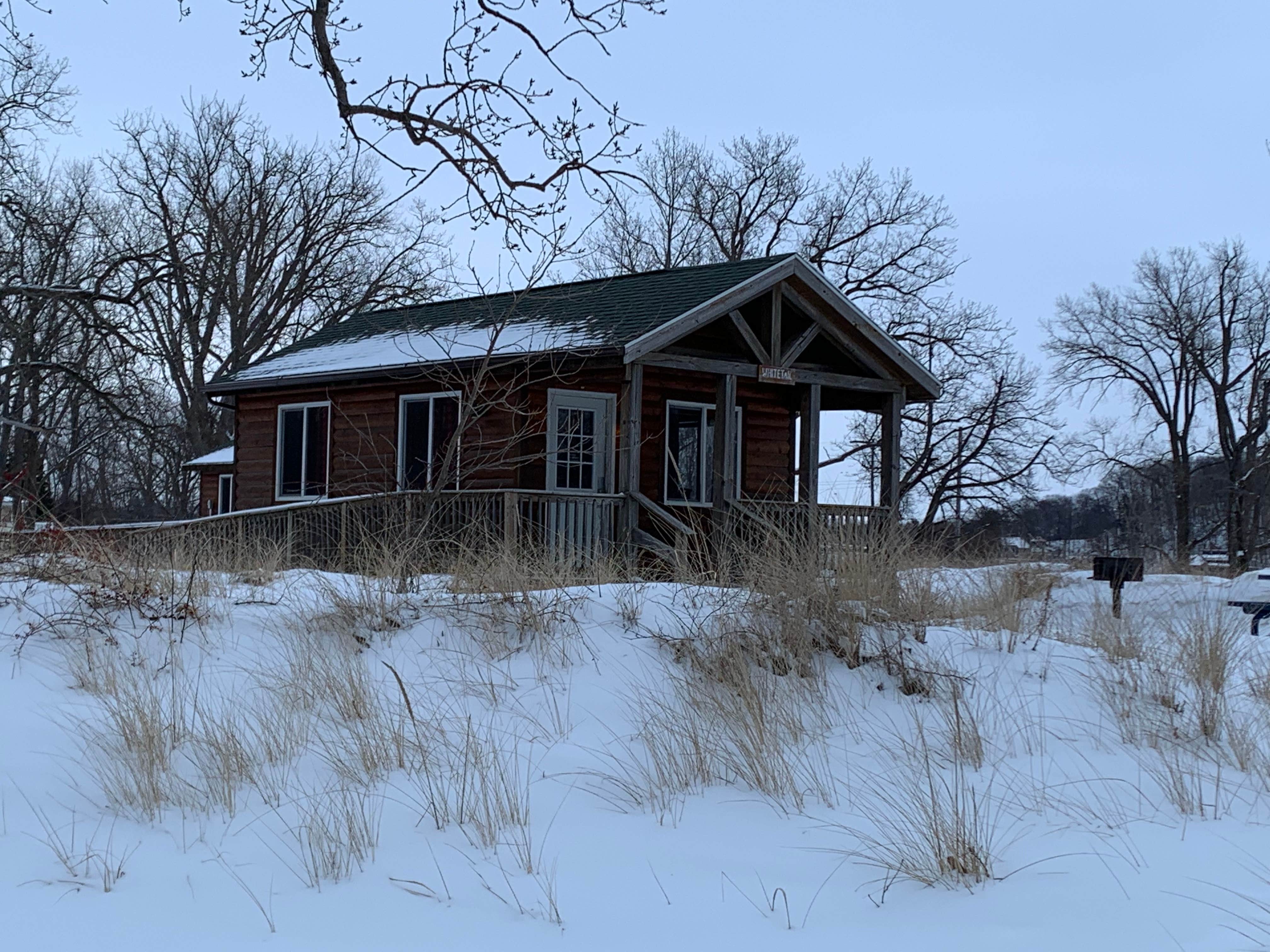 Kathie M.'s photo of a cabin at Beach Campground — Holland State Park near Cloverdale, MI
