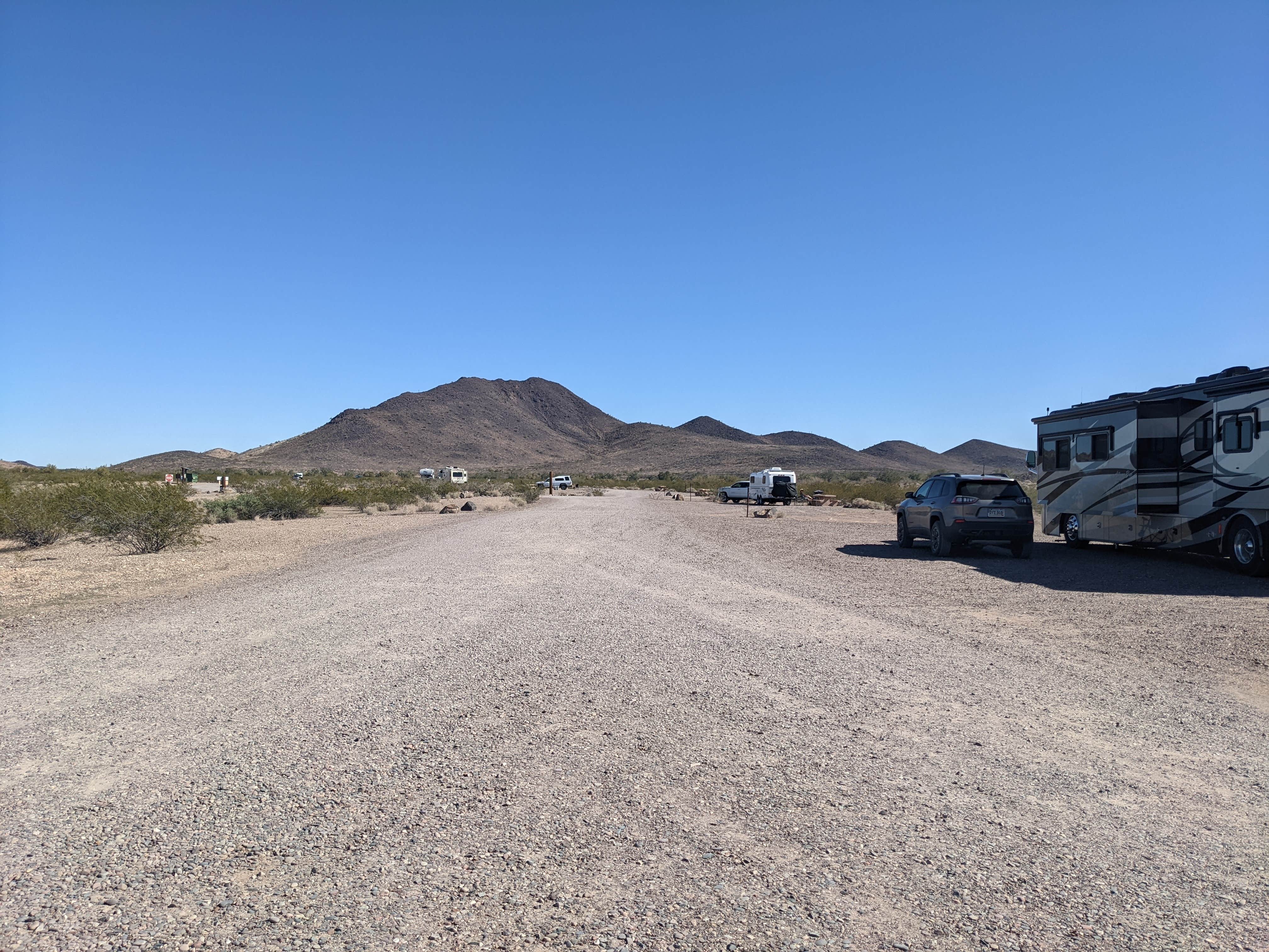 Greg L.'s photo of rv camping at Painted Rock Petroglyph Site And Campground near Dateland, AZ