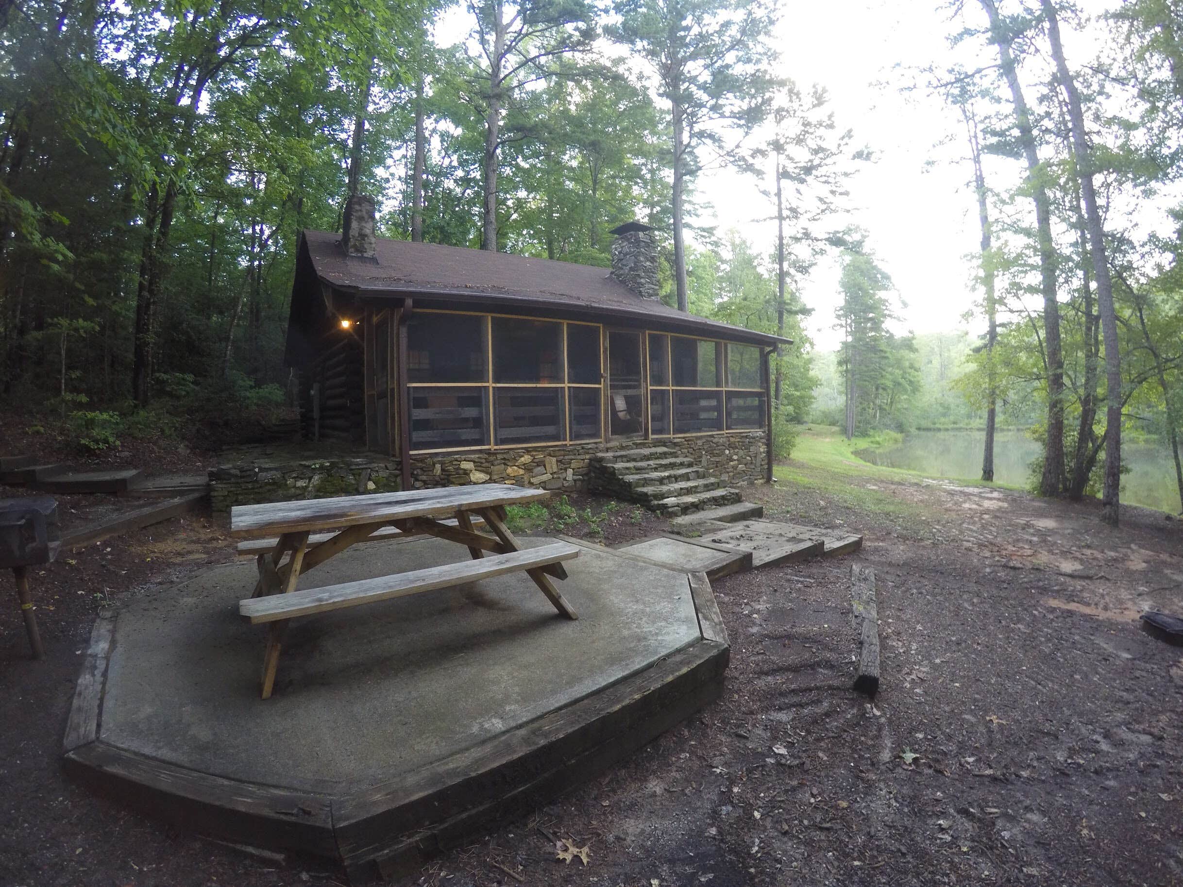 Jessica S.'s photo of glamping accommodations at Oconee State Park Campground near Long Creek, SC