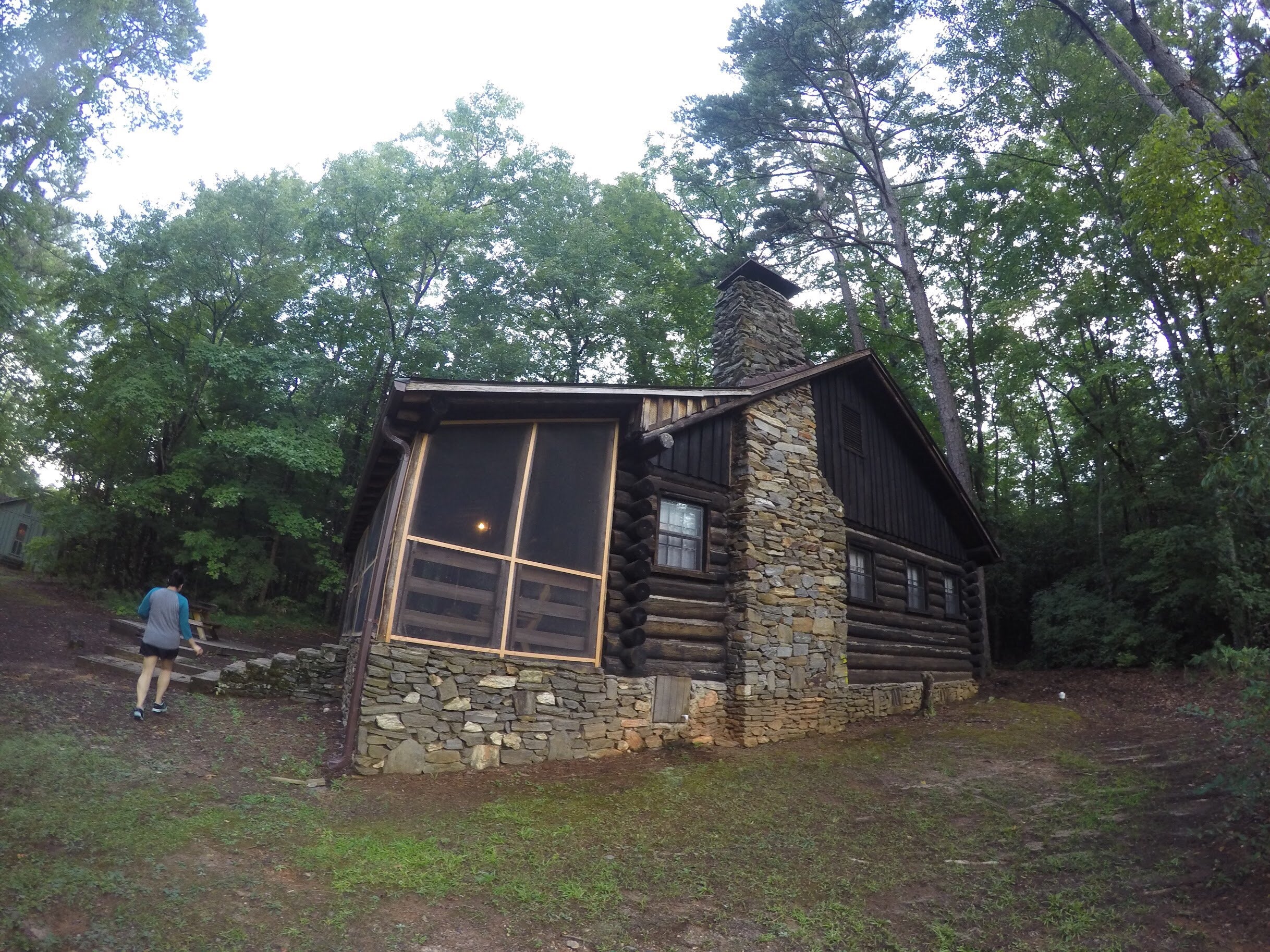 view of cabin from the side