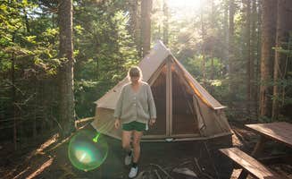 Caleb S.'s photo of tent camping at Four Acre Woods Campground near Unity, ME