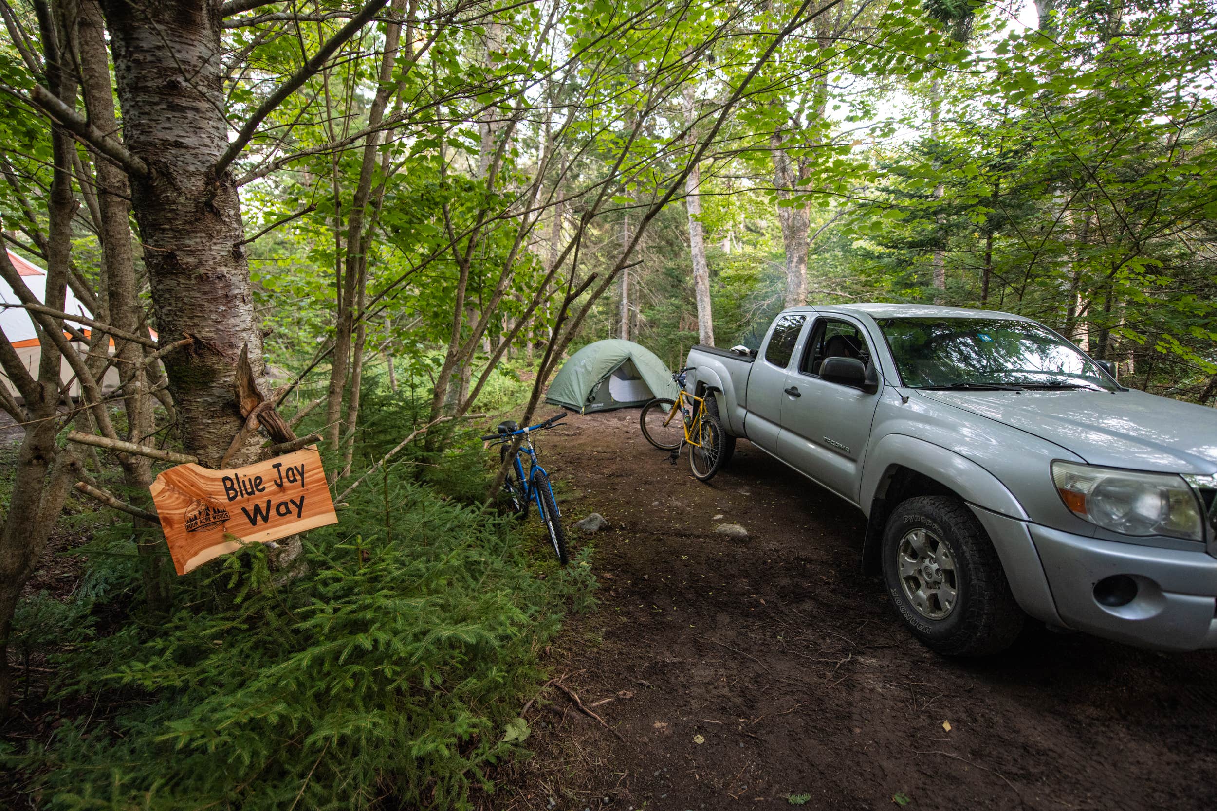 Camper-submitted photo at Four Acre Woods Campground near Otis, ME