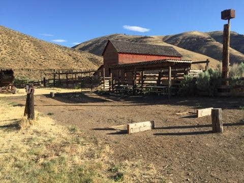 Ashley B.'s photo of a cabin at Lone Tree Campground — Cottonwood Canyon State Park near Dufur, OR