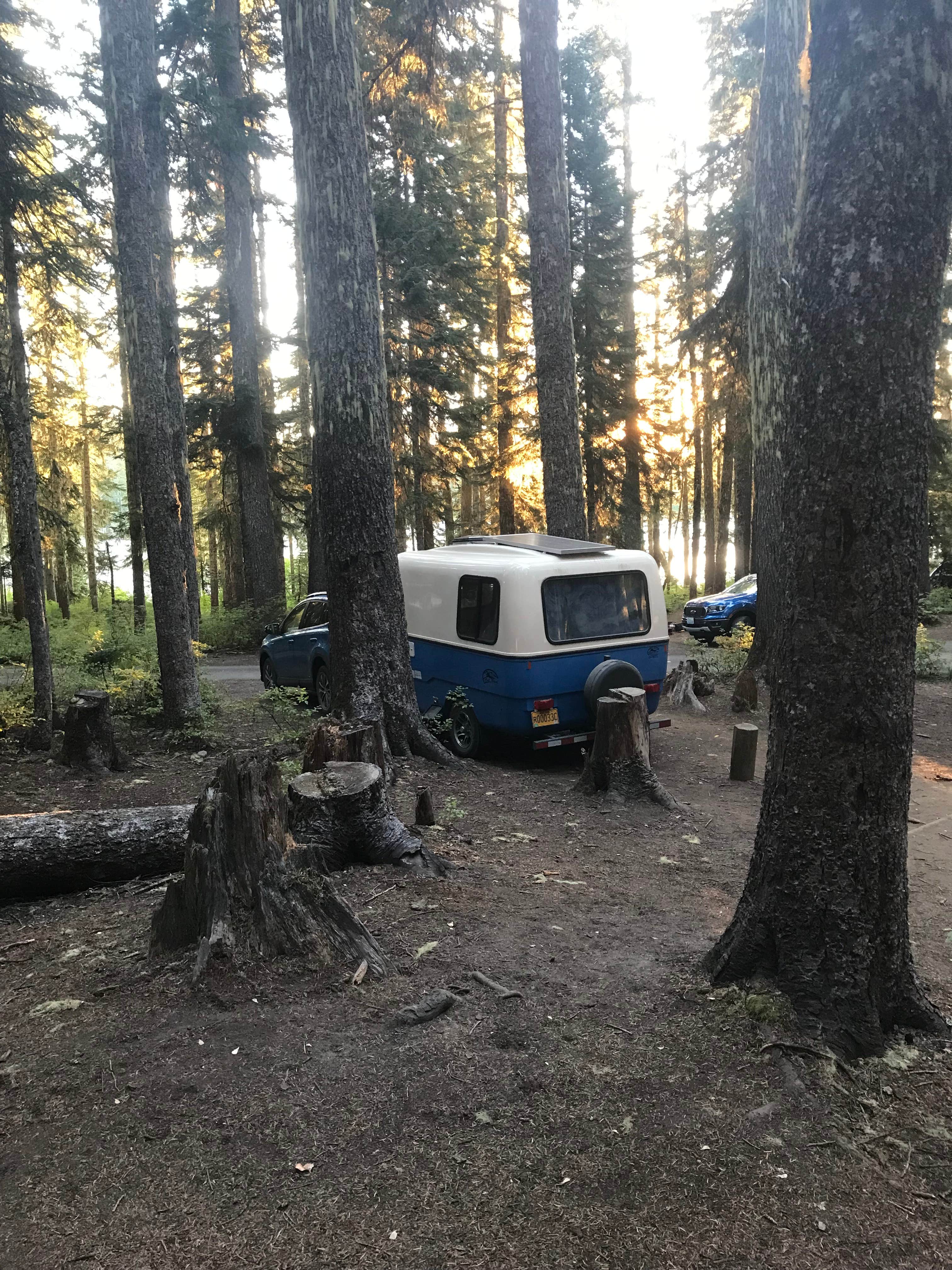 Kevin D.'s photo of rv camping at Takhlakh Lake Campground near Gifford Pinchot National Forest