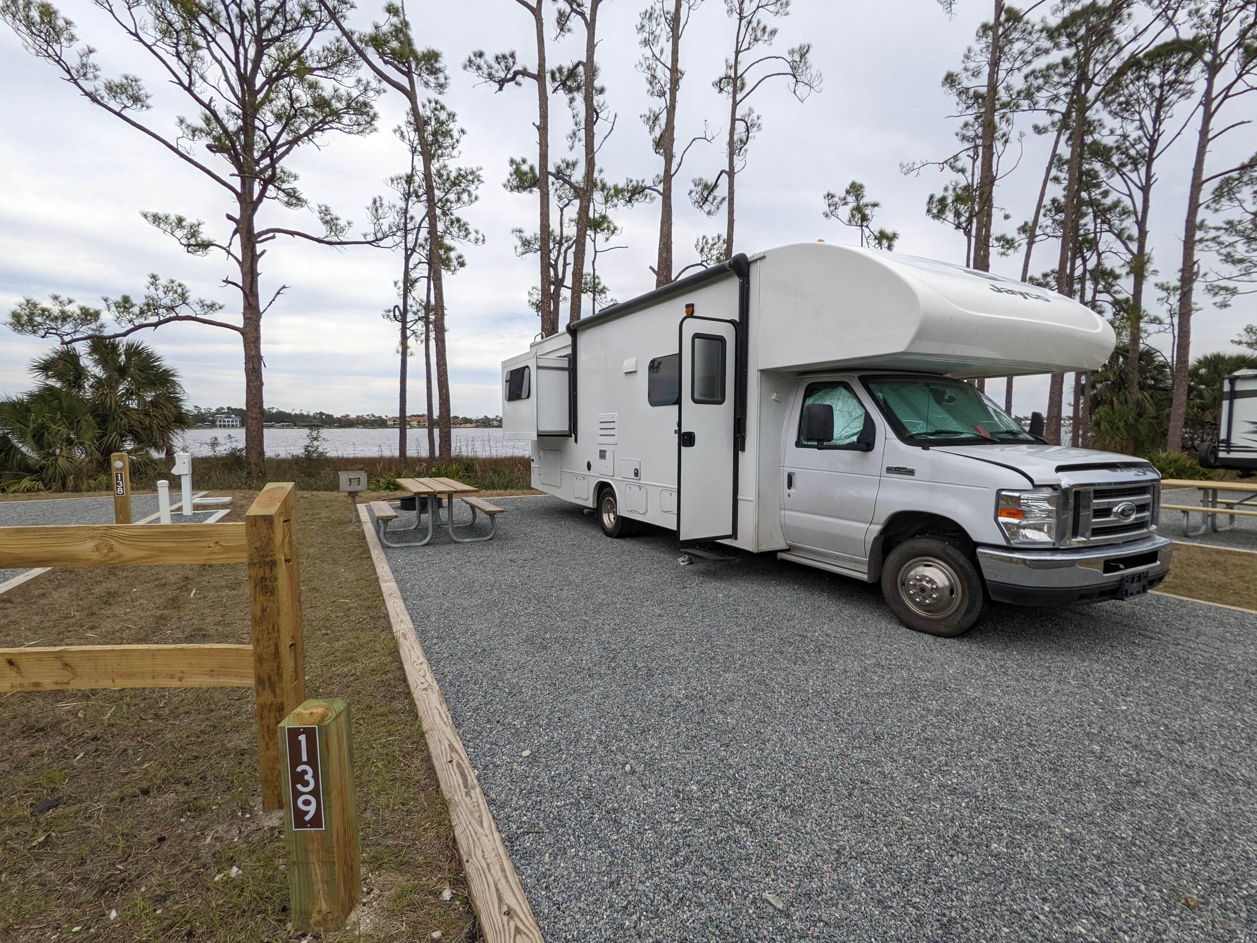 Laura M.'s photo of rv camping at St. Andrews State Park Campground near Panama City, FL