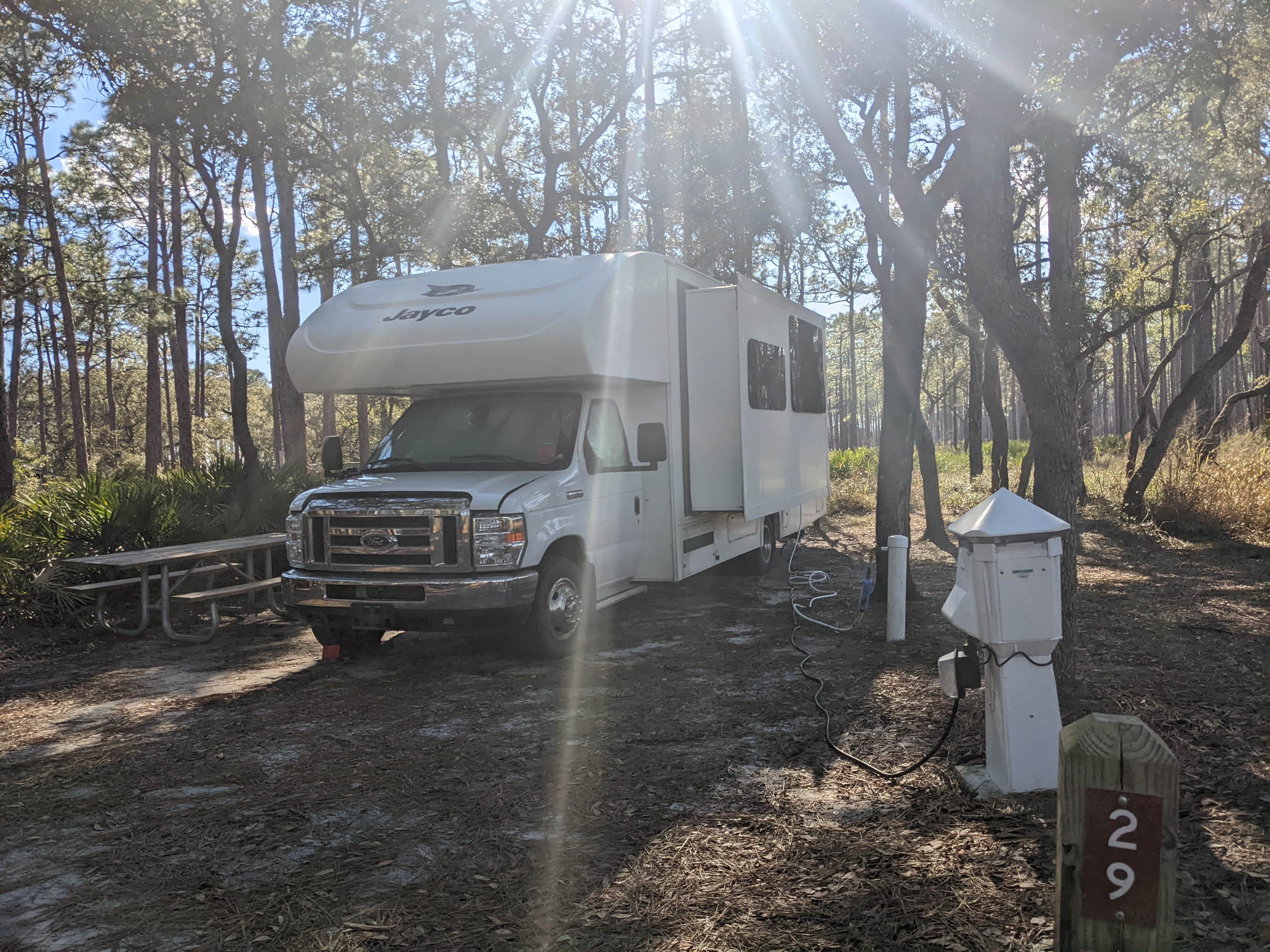 Laura M.'s photo of rv camping at Ochlockonee River State Park Campground near Panacea, FL