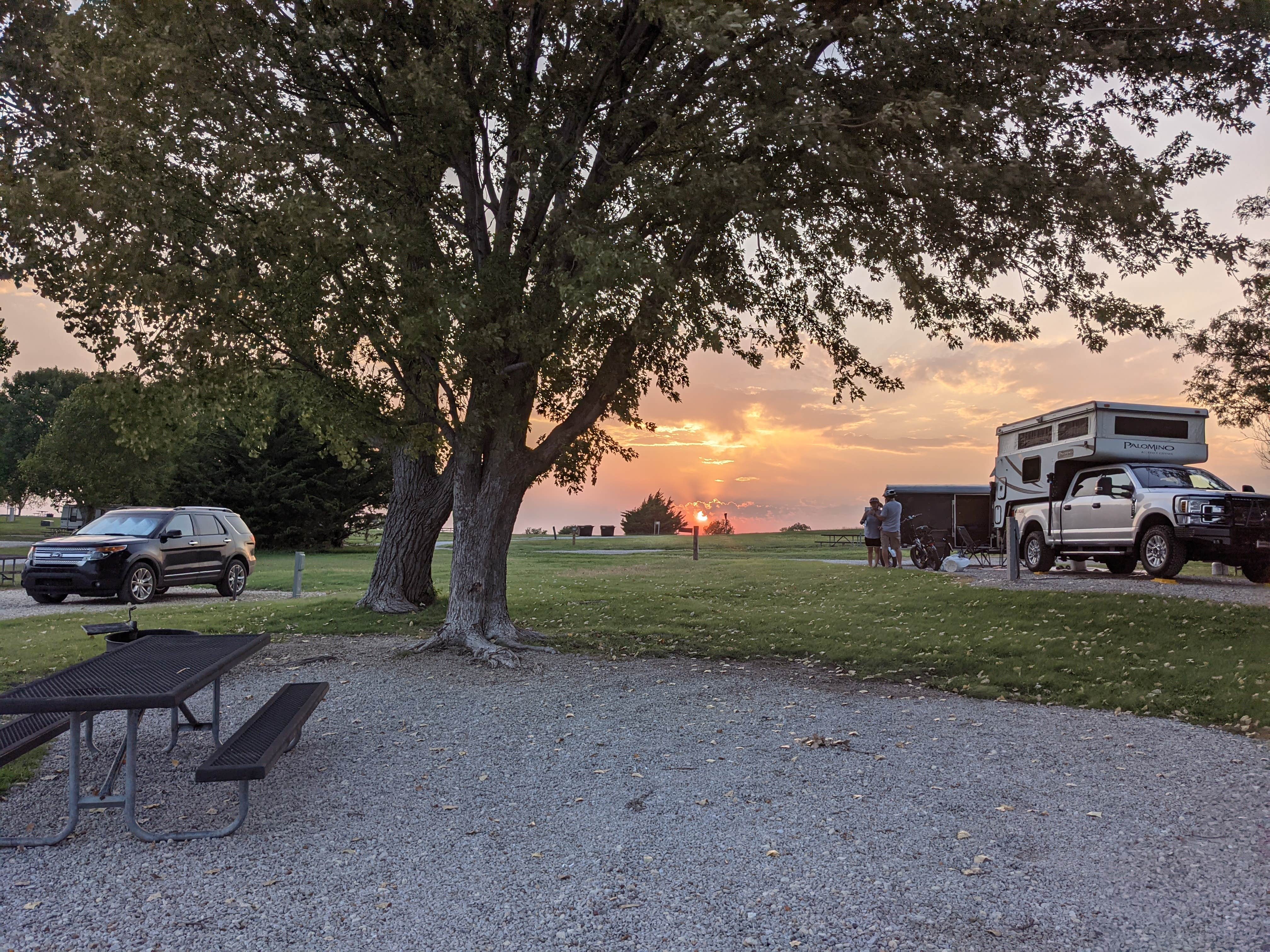 Maura D.'s photo of rv camping at Lucas Park near Hays, KS