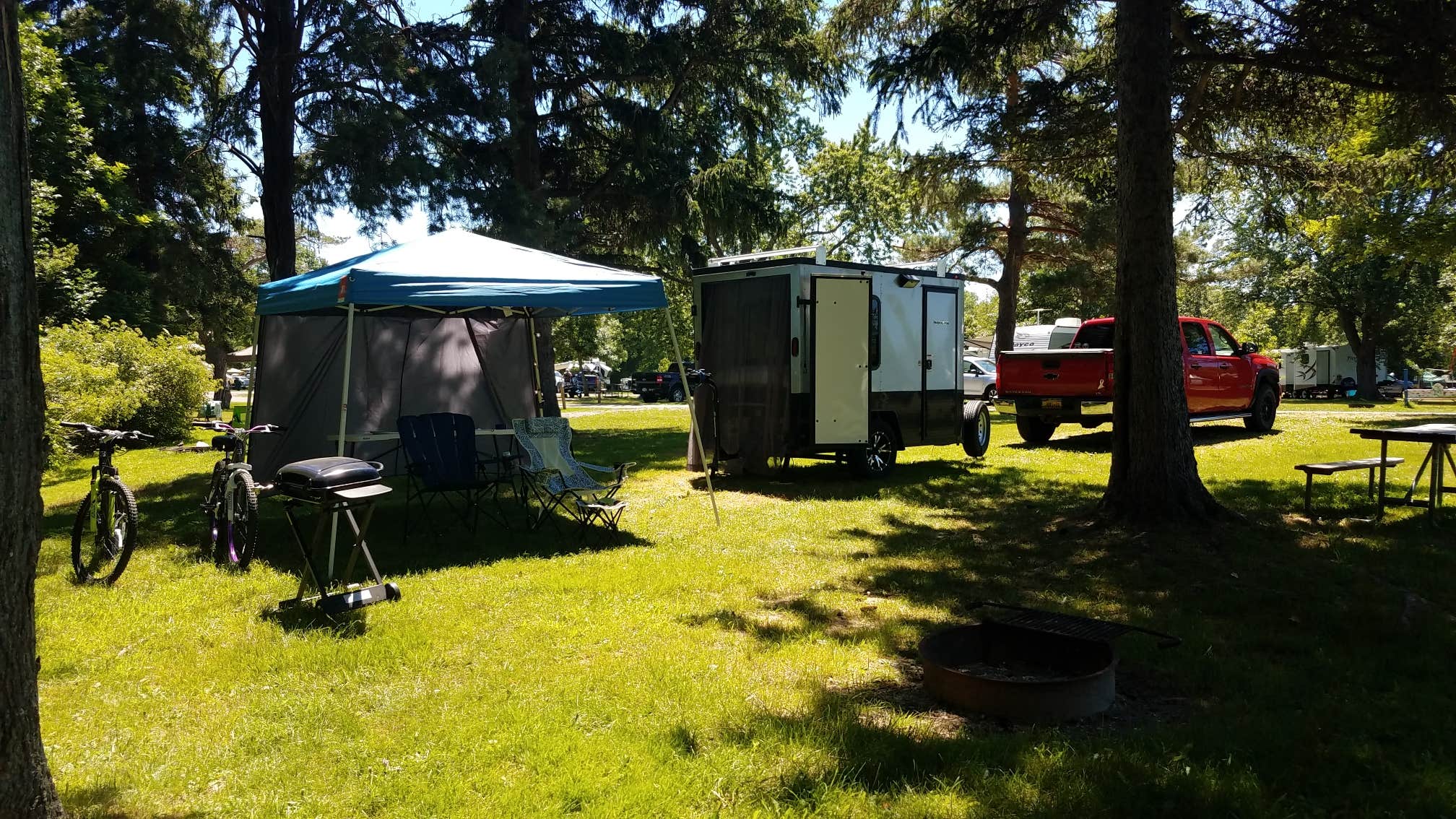 Jamie W.'s photo of rv camping at Lake Erie State Park Campground near Cassadaga, NY
