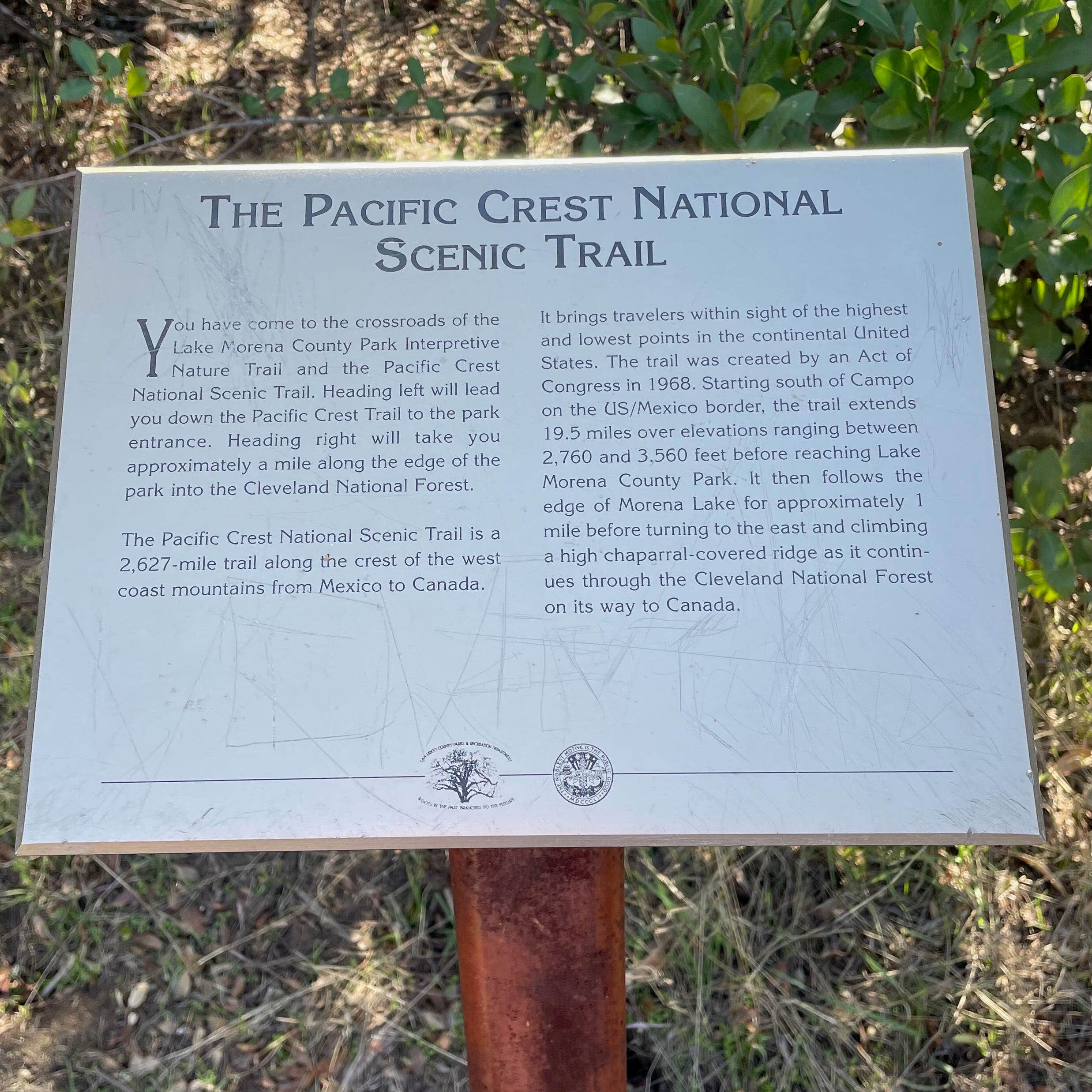 San Diego County Lake Morena County Park Campo, CA