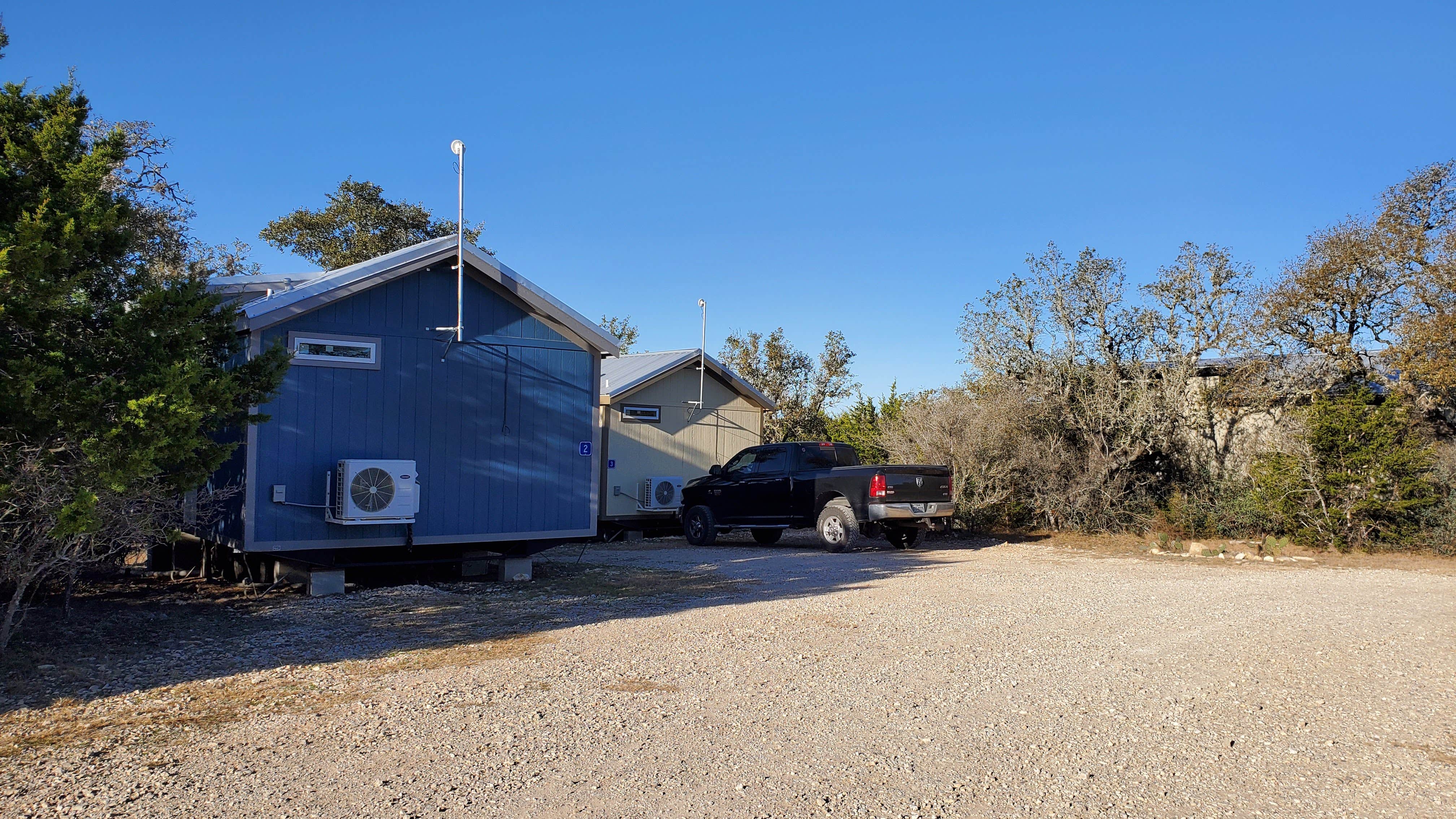 Denise V.'s photo of a cabin at Bandera Crossing Riverfront RV Park near Helotes, TX