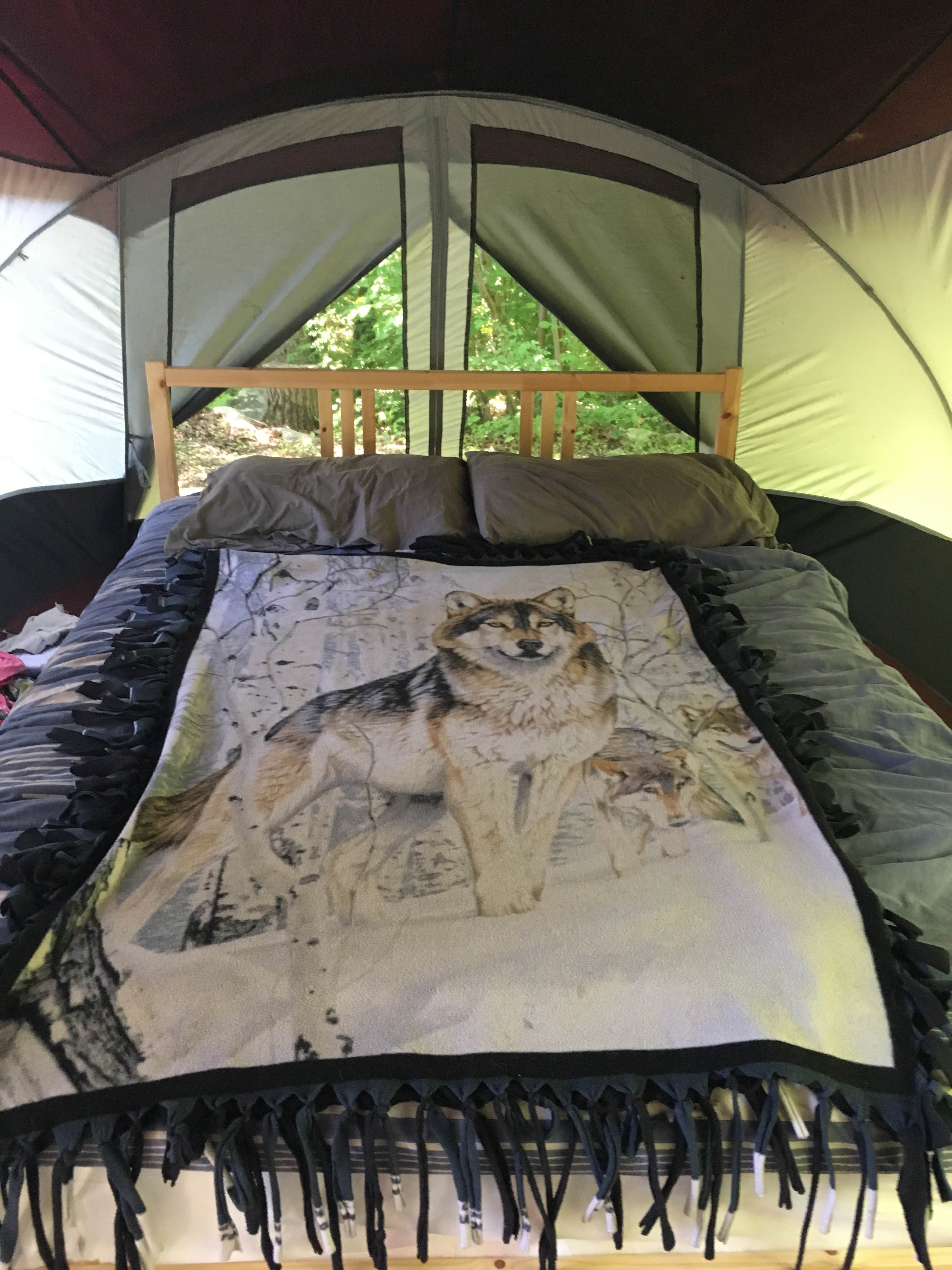 Denise D.'s photo of glamping accommodations at Camp Taylor Campground near Tobyhanna, PA