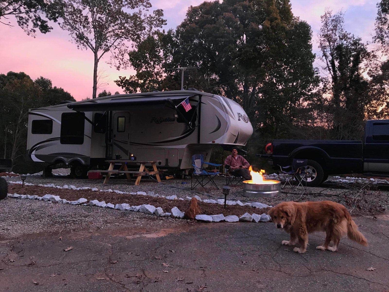 James R.'s photo of camping with pets at Tiger Mountain RV Park & Campground near Lavonia, GA