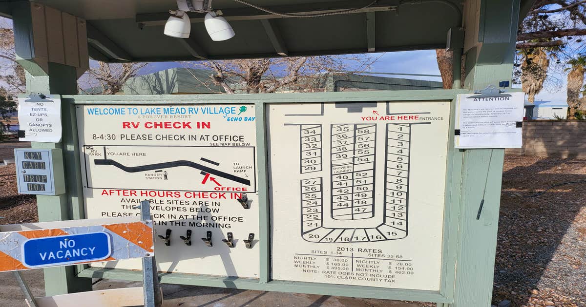 Echo Bay RV Village — Lake Mead National Recreation Area Overton, NV