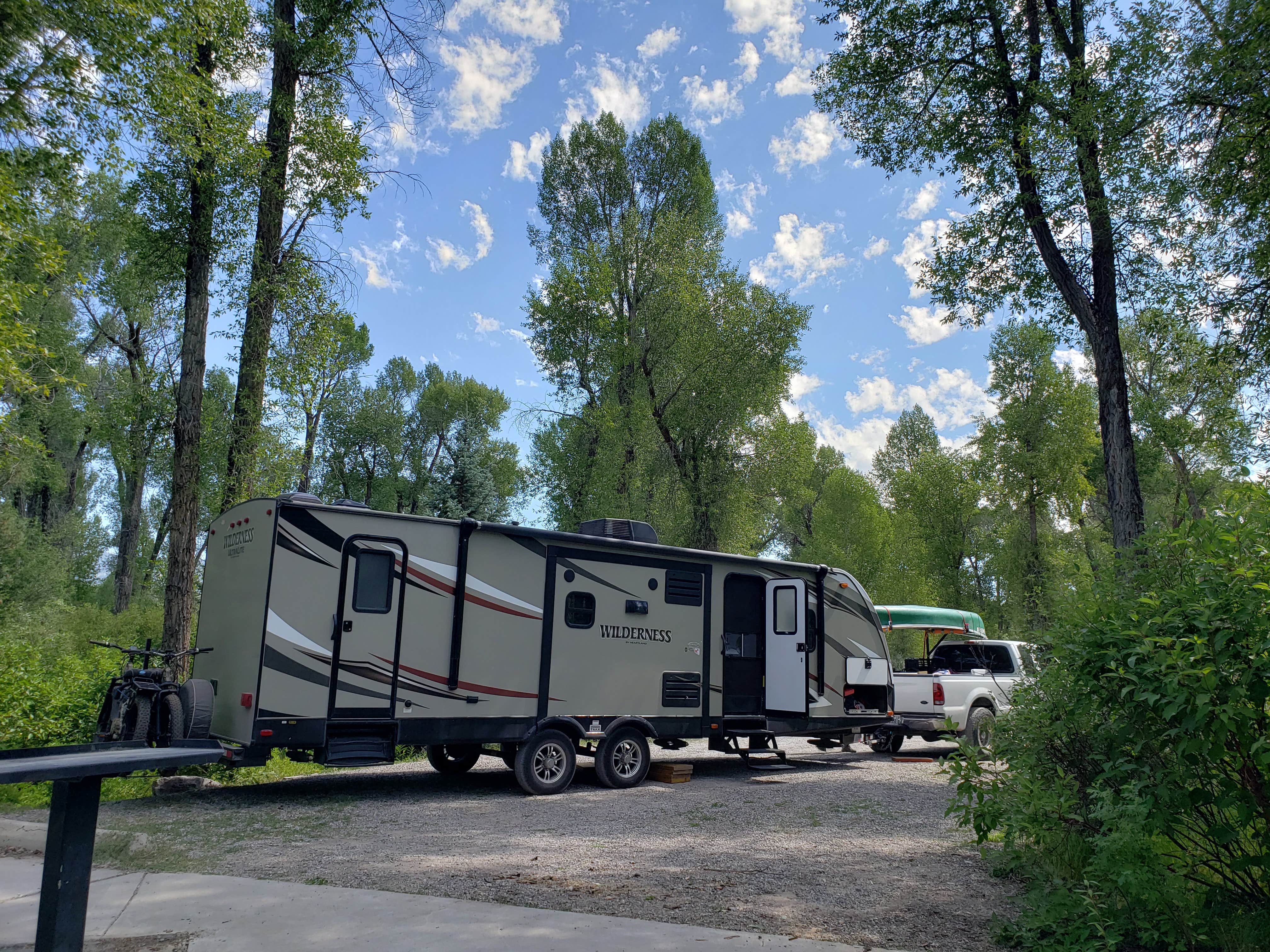 Michelle E.'s photo of rv camping at Falls Campground near Irwin, ID