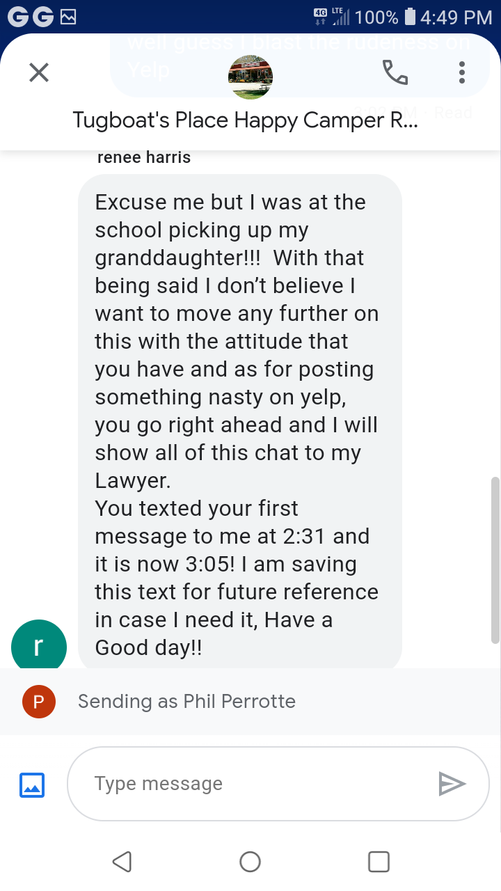 Camper-submitted photo at Tugboats Place Happy Camper RV Park near Hindsville, AR