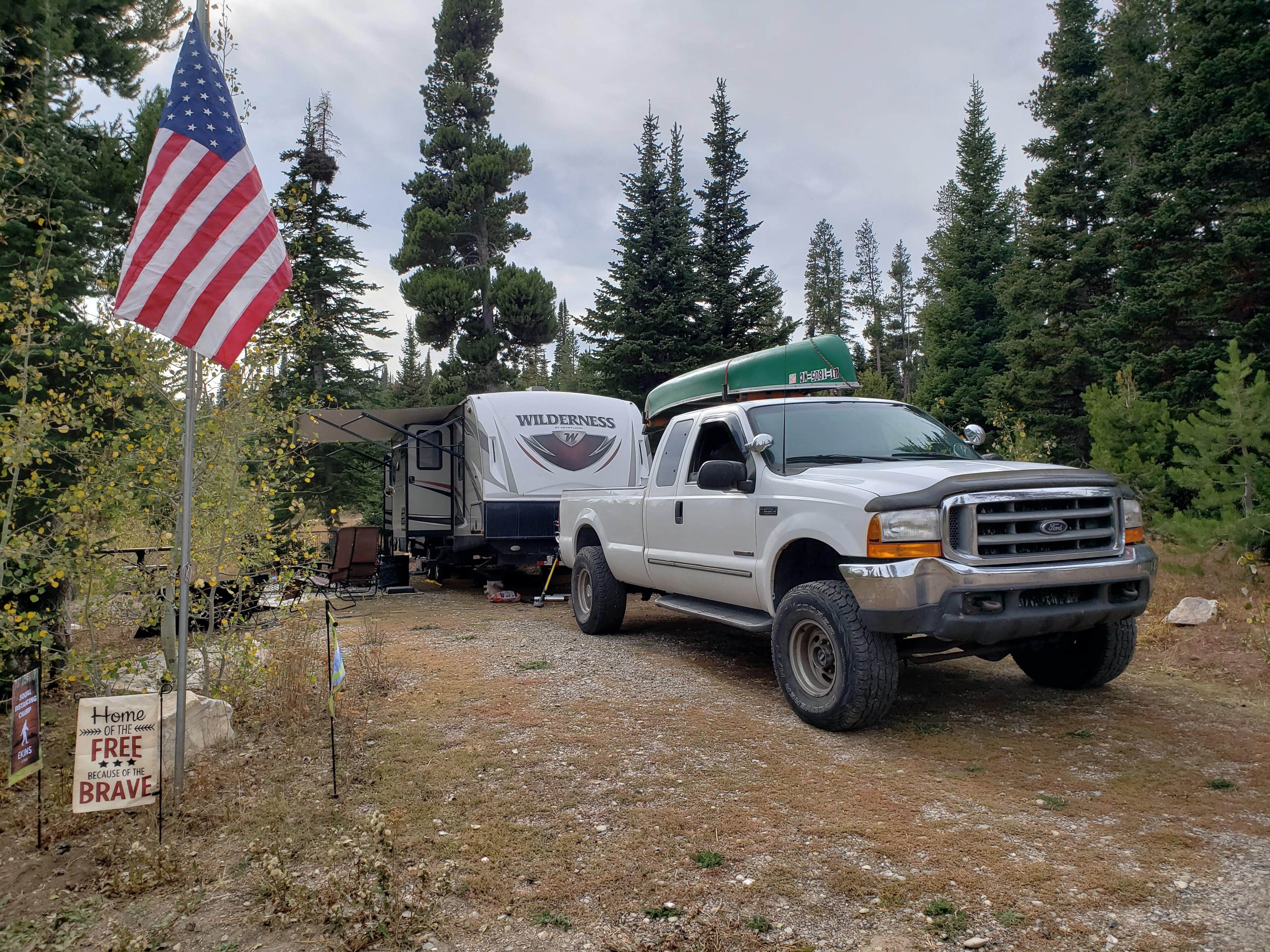 Michelle E.'s photo of rv camping at Thompson Flat Campground near Park Valley, UT