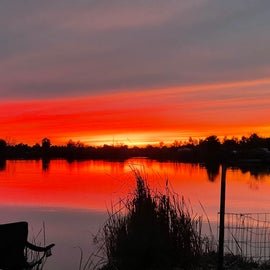Sunset on Fortuna Lake