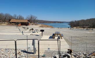 Leslie D.'s photo of camping with pets at Crown Lake RV Resort near Calico Rock, AR