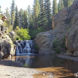 One of the falls along the Jemez river at this campground.