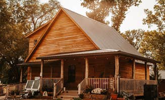 Lydia's photo of a cabin at The Meadow Campground & Coffee House near Silex, MO
