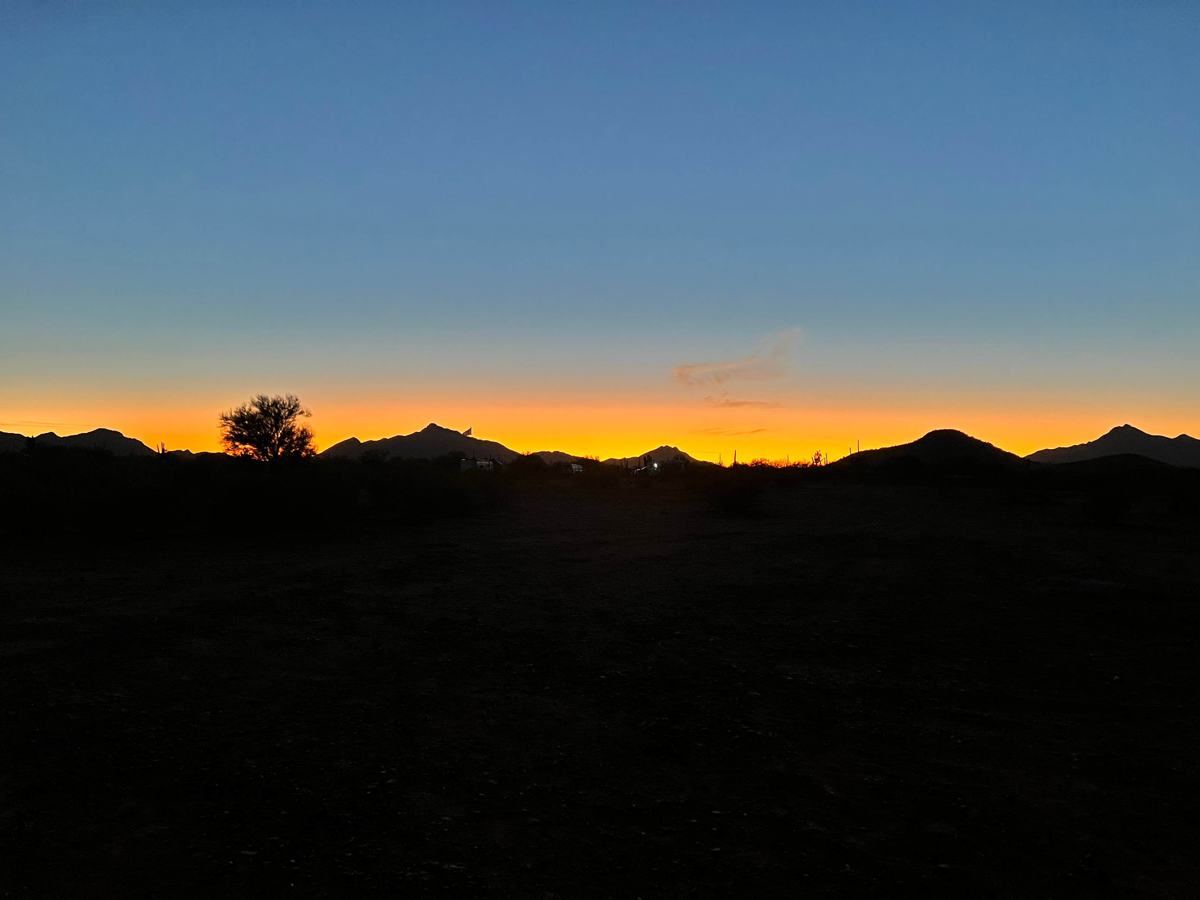 Aliza  N.'s photo of a dispersed camping area at BLM Ironwood Forest National Monument - Pipeline Rd Dispersed camping near Casa Grande, AZ