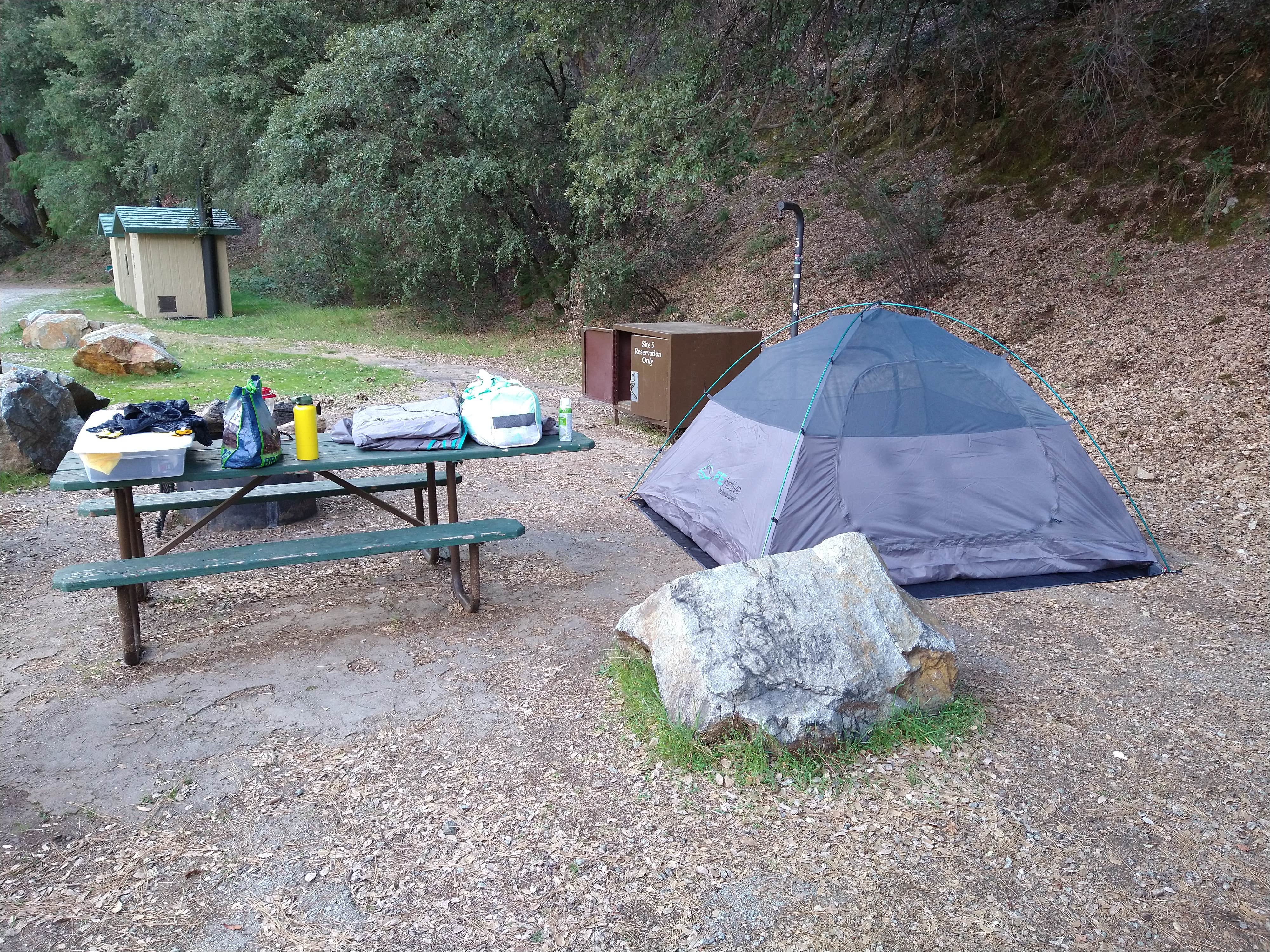Lily S.'s photo of tent camping at Peltier Bridge Primitive Campground — Whiskeytown-Shasta-Trinity National Recreation Area near Platina, CA