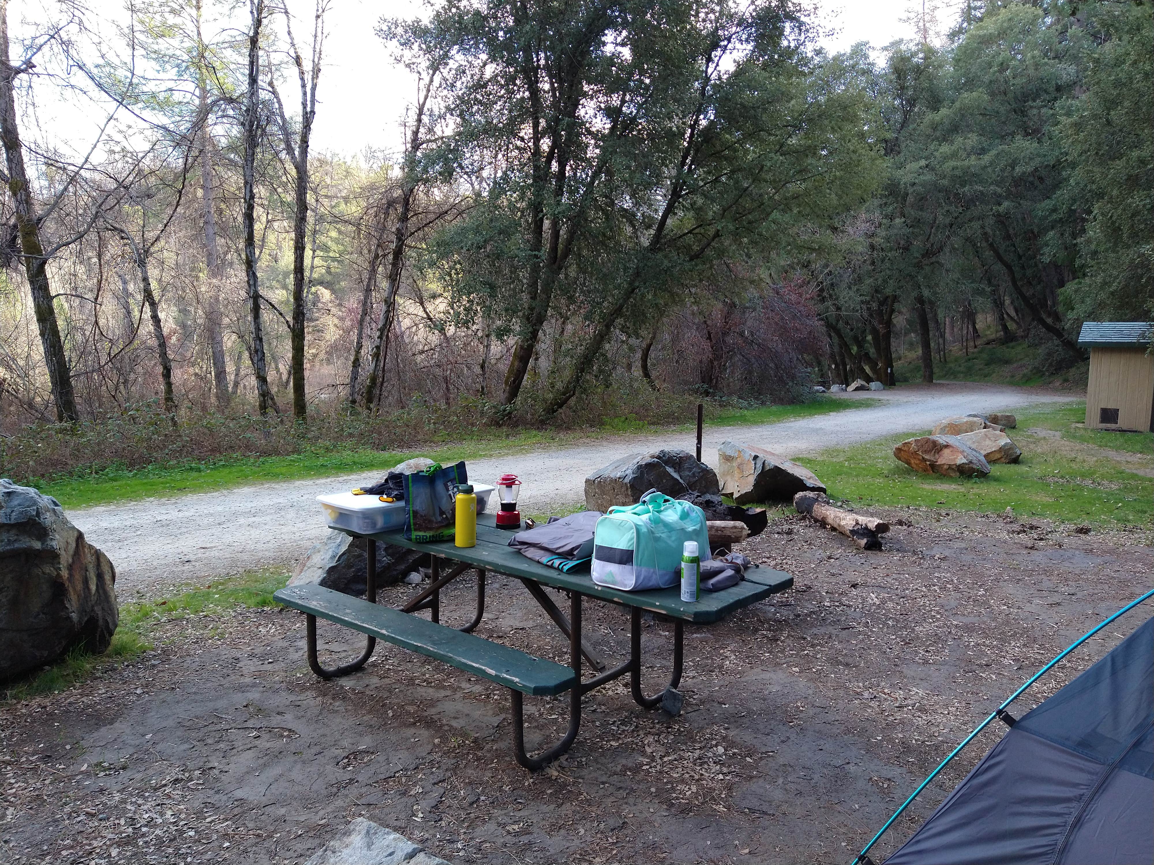 Lily S.'s photo of tent camping at Peltier Bridge Primitive Campground — Whiskeytown-Shasta-Trinity National Recreation Area near Dunsmuir, CA
