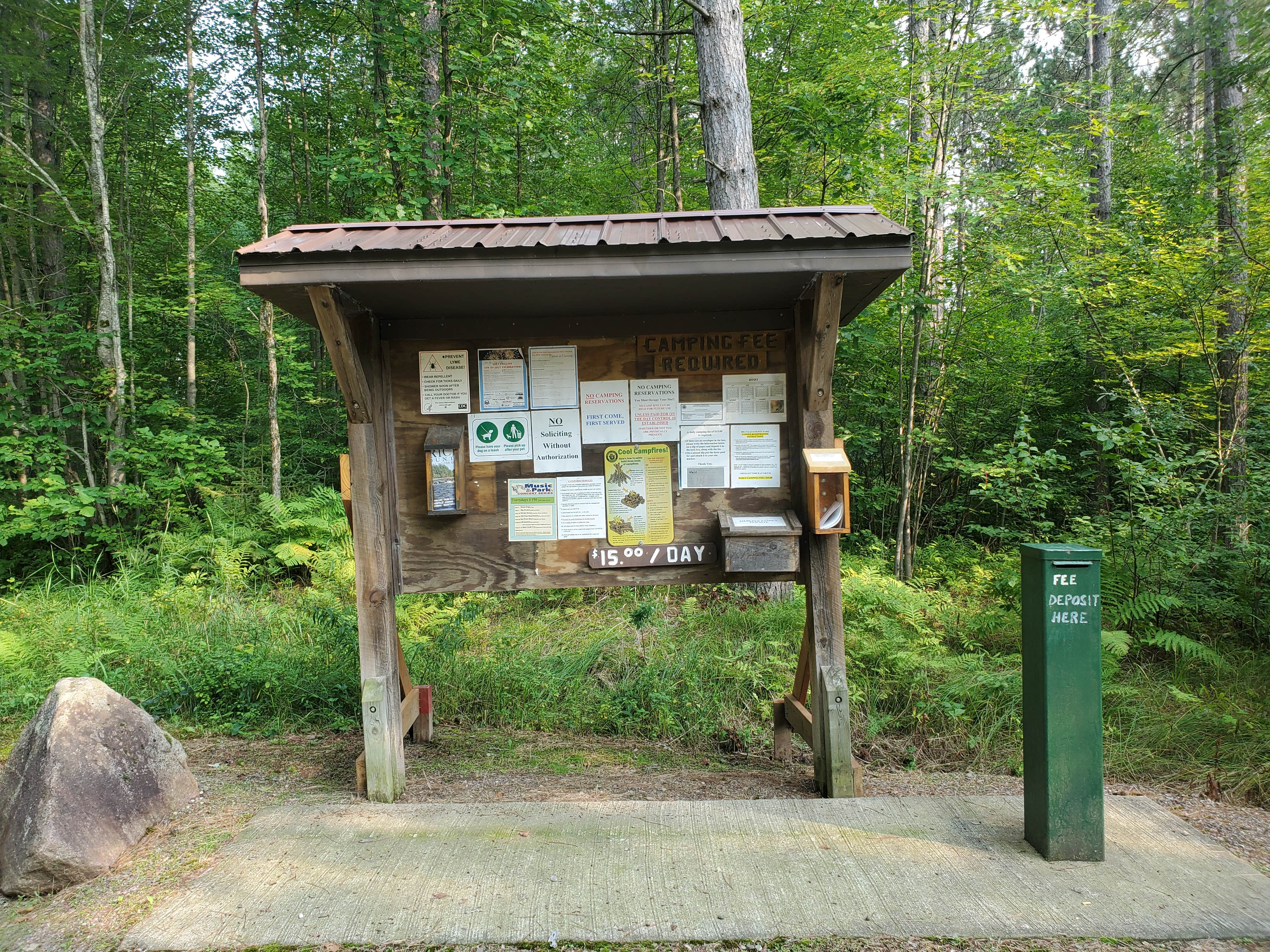 Camper-submitted photo at Big Falls County Park near Westboro, WI