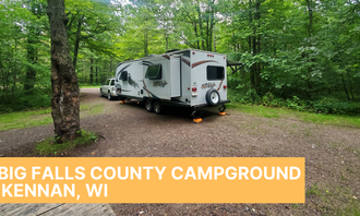 Camping near West Point Recreation Area: Big Falls County Park, Kennan, Wisconsin