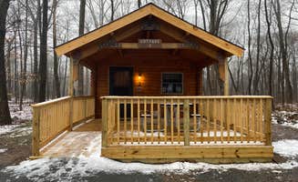 MsTrailBlazer 🏔.'s photo of glamping accommodations at French Creek State Park Campground near Skippack, PA