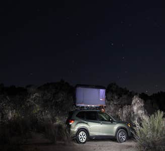 Camper-submitted photo from Indian Springs near lava field — Mojave National Preserve