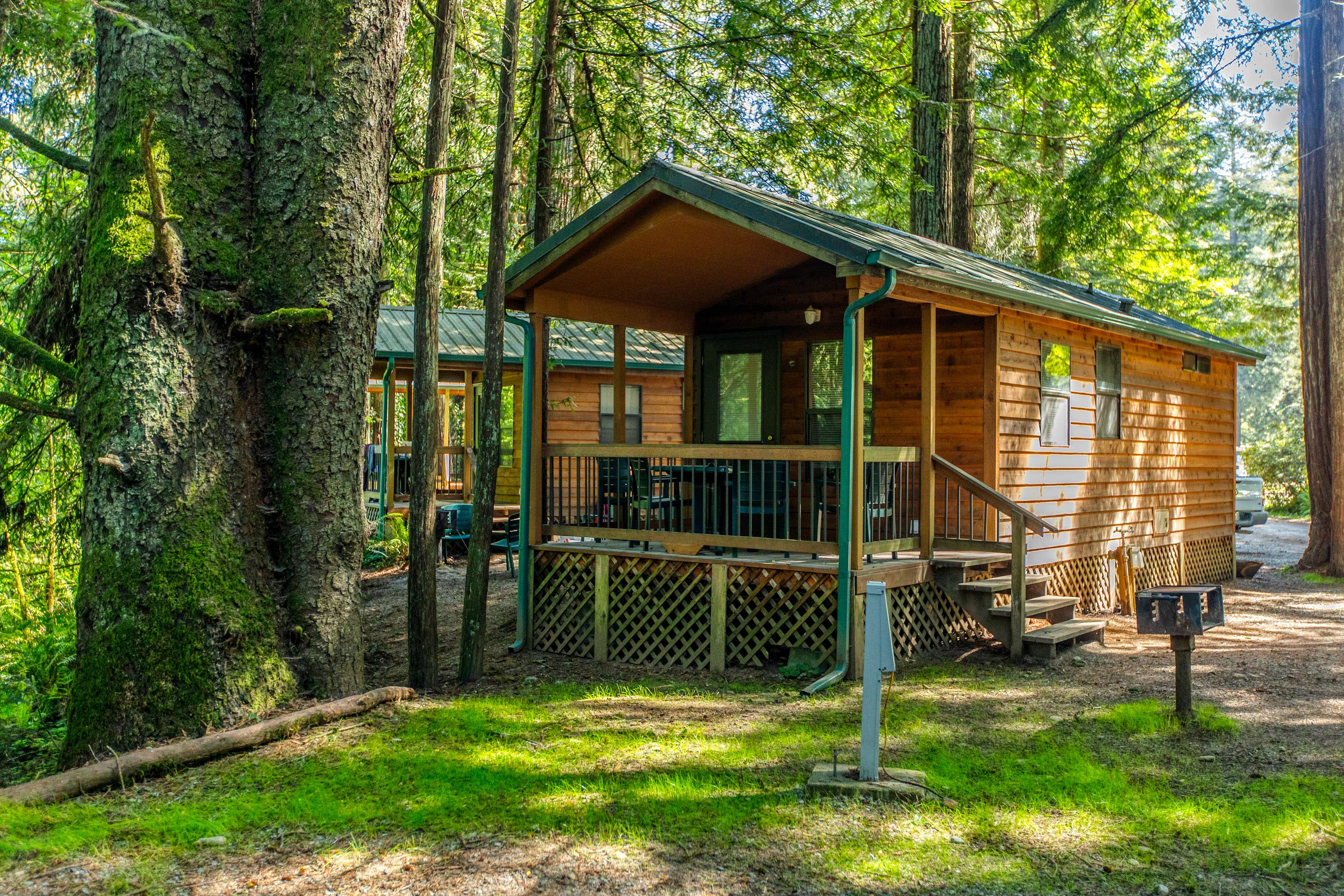 Horizon M.'s photo of a cabin at Ramblin' Redwoods Campground & RV Park near Kerby, OR