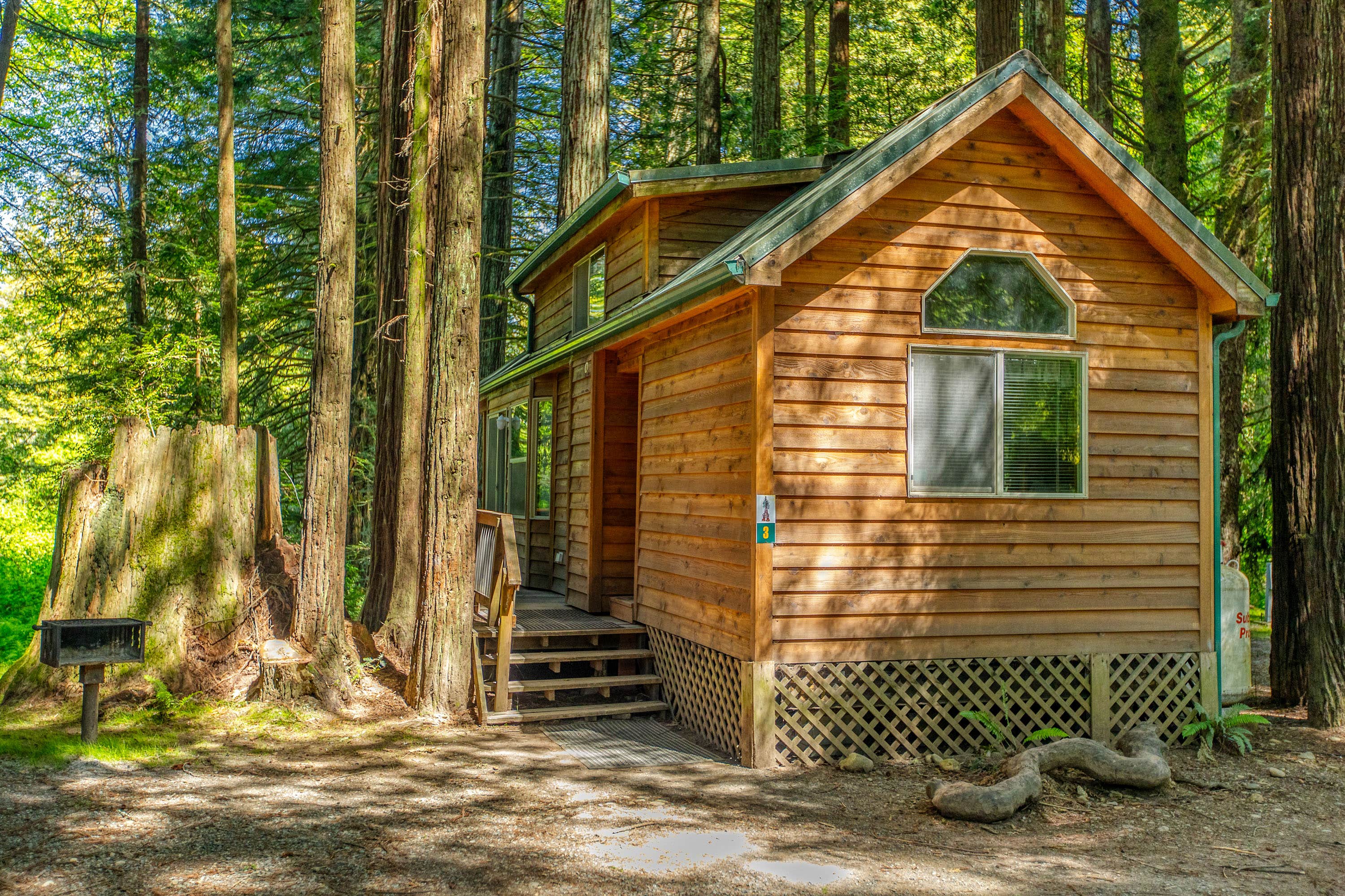 Horizon M.'s photo of a cabin at Ramblin' Redwoods Campground & RV Park near Fort Dick, CA