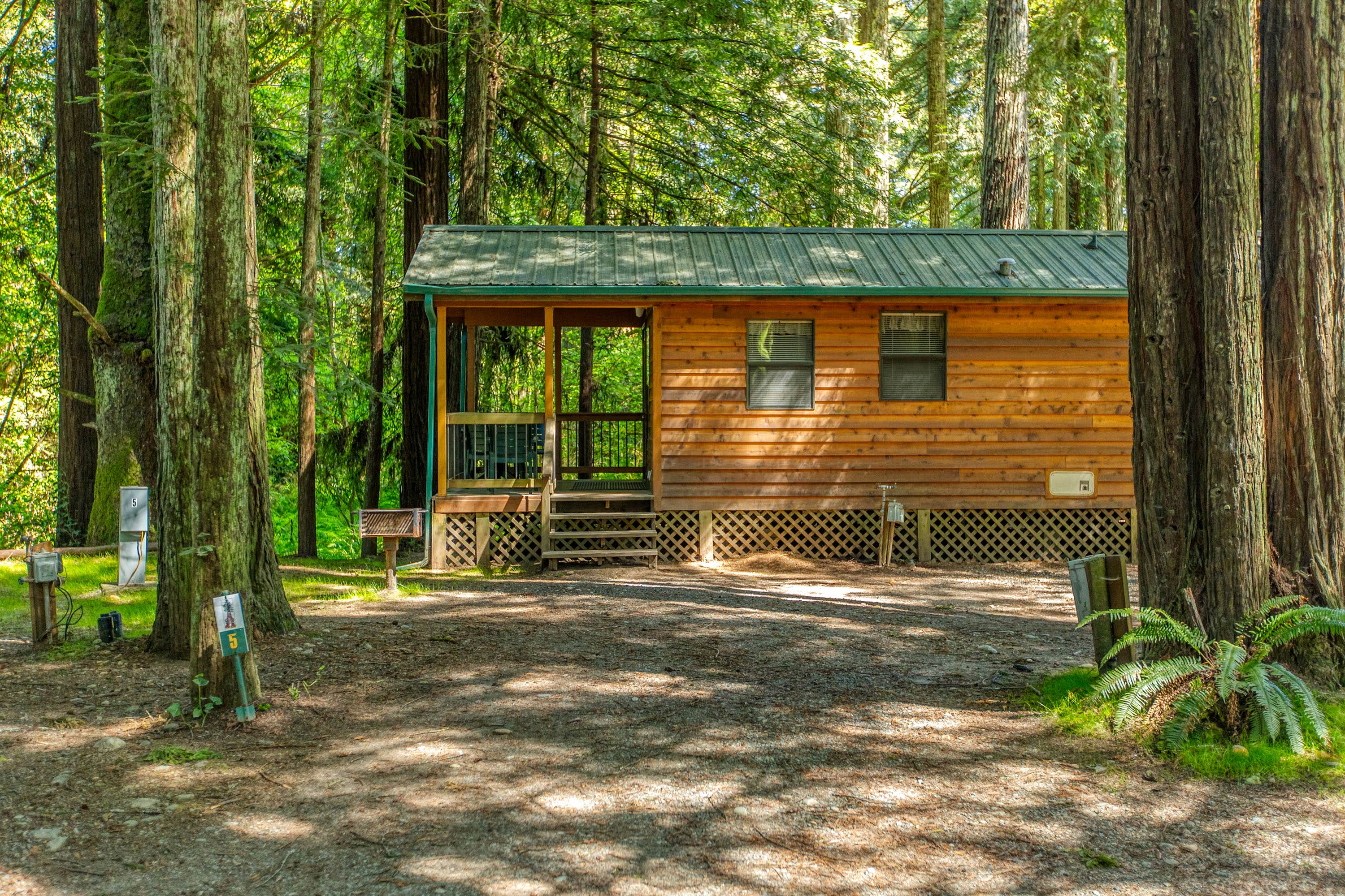 Horizon M.'s photo of a cabin at Ramblin' Redwoods Campground & RV Park near Somes Bar, CA