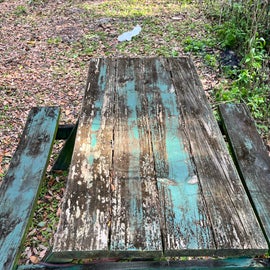 picnic table at site.