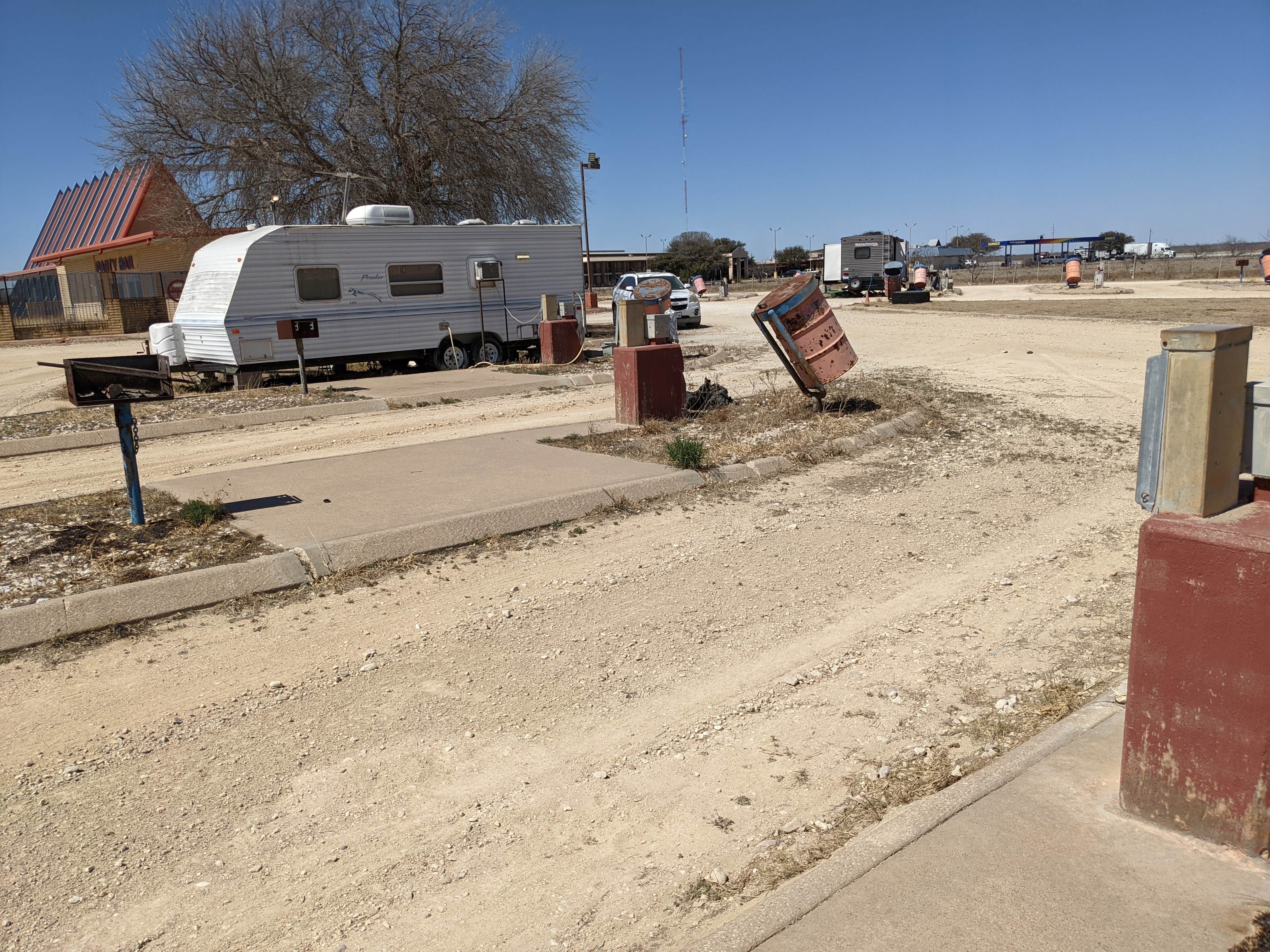 Laura M.'s photo of rv camping at Circle Bar RV Park near Eldorado, TX