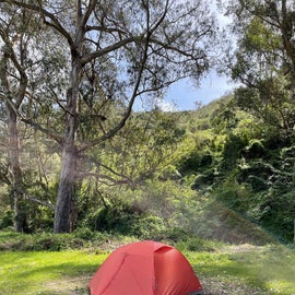 Site 2 with 3-person Tent