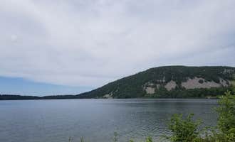 Camping near Ice Age Campground — Devils Lake State Park: Merry Mac's Campground, Merrimac, Wisconsin