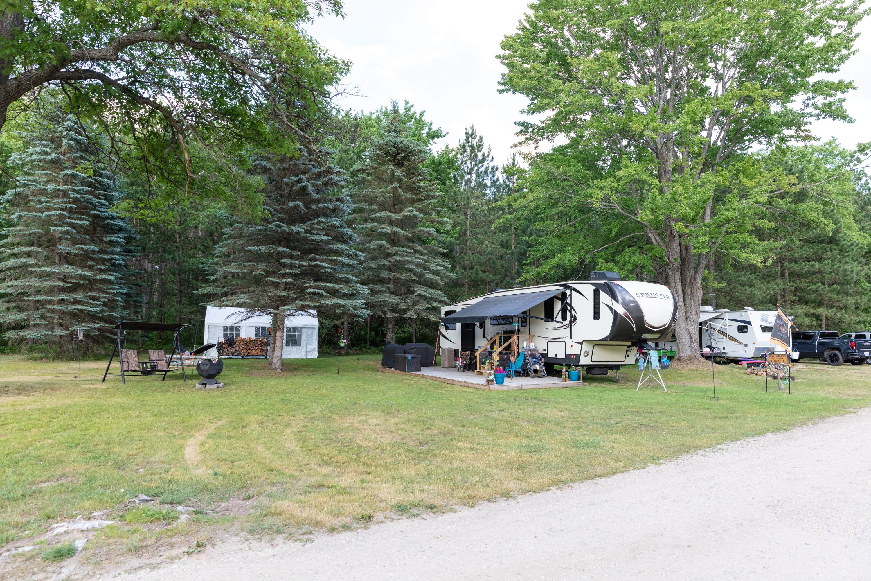 Horizon M.'s photo of rv camping at Rvino - Camp Cadillac, LLC near South Boardman, MI