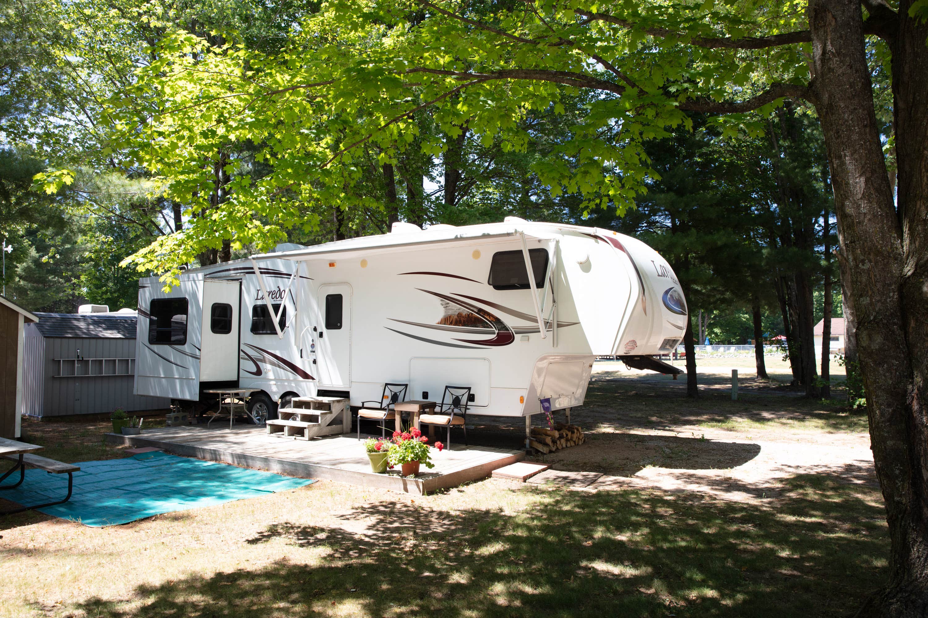 Horizon M.'s photo of rv camping at Rvino - Timberline, LLC near Onekama, MI