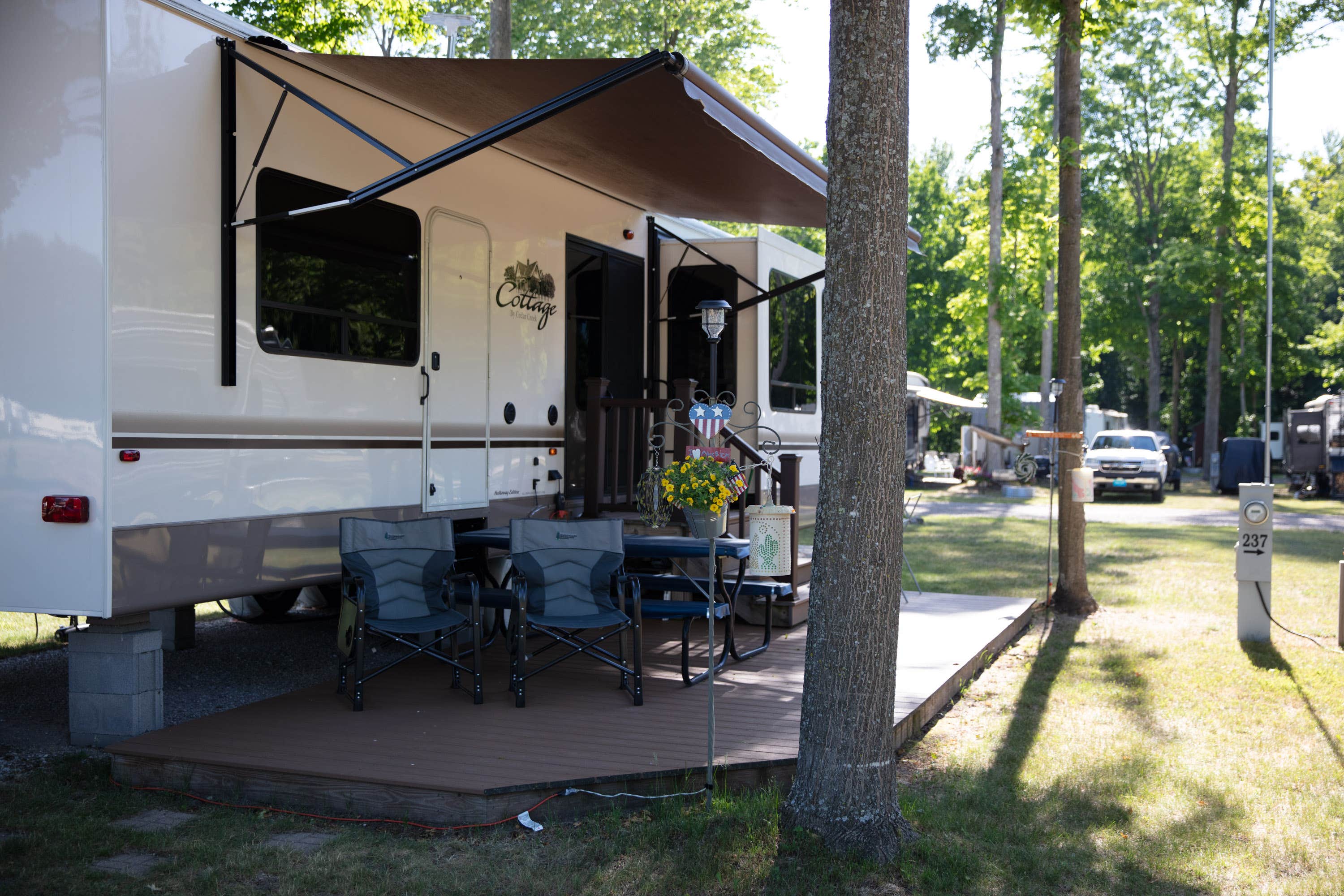 Horizon M.'s photo of rv camping at Rvino - Timberline, LLC near Empire, MI