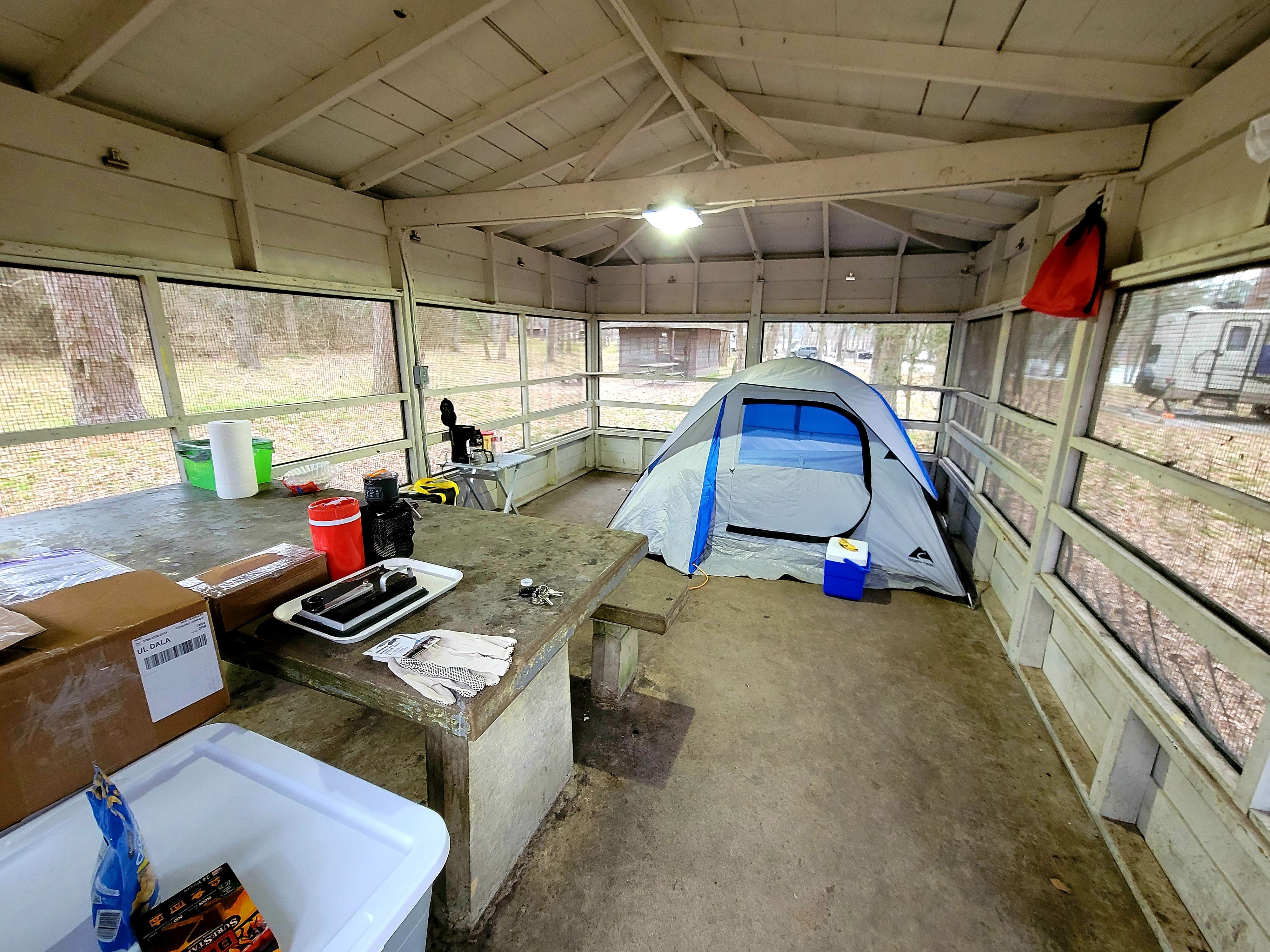 Ron V.'s photo of tent camping at Huntsville State Park Campground near Richards, TX