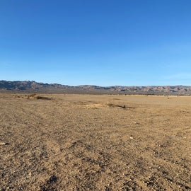 South/southwest side of the lake bed
