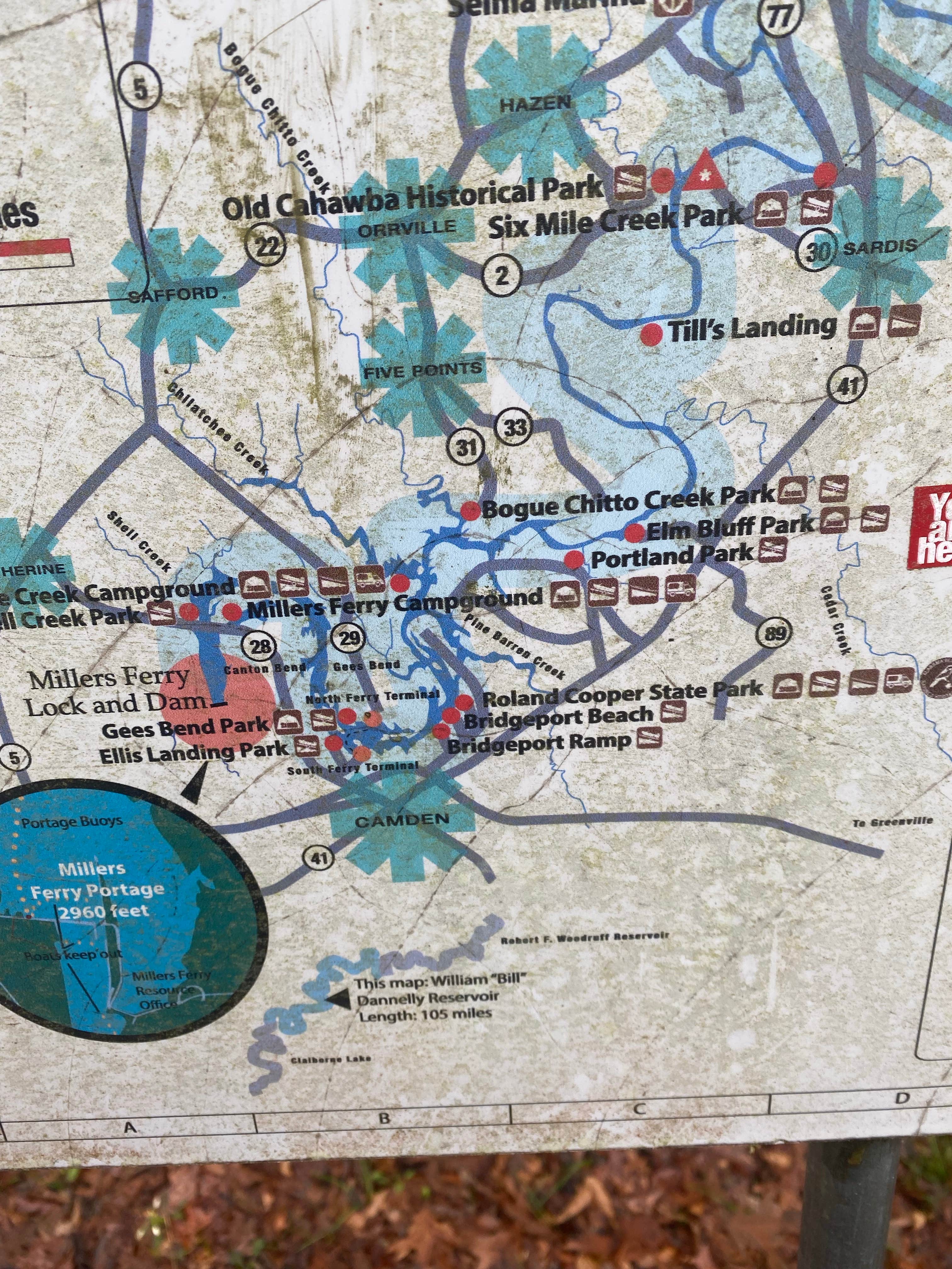 Camper-submitted photo at Elm Bluff Campground — Alabama River Lakes near Marion Junction, AL