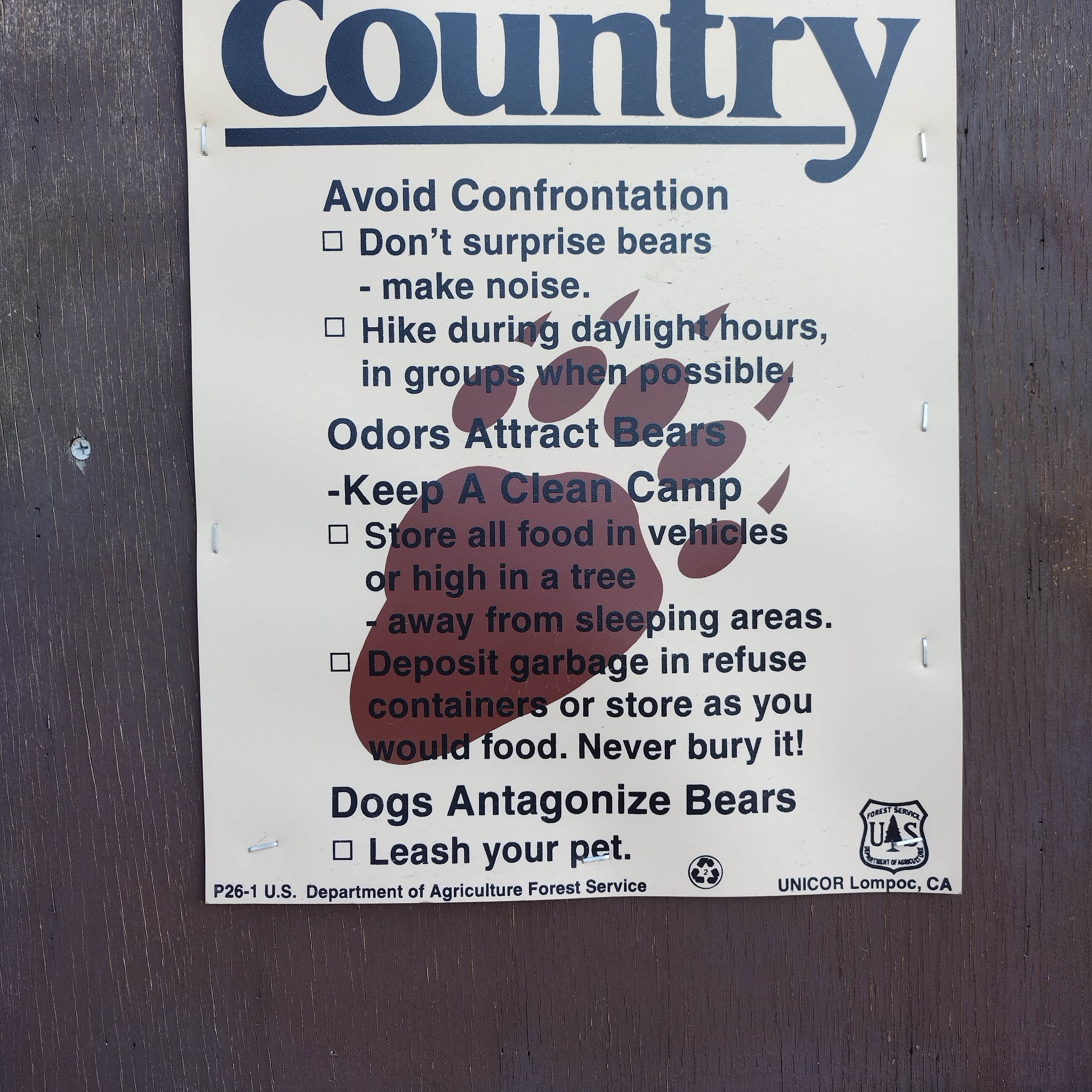 Sawmill Campground Lake Hughes, CA