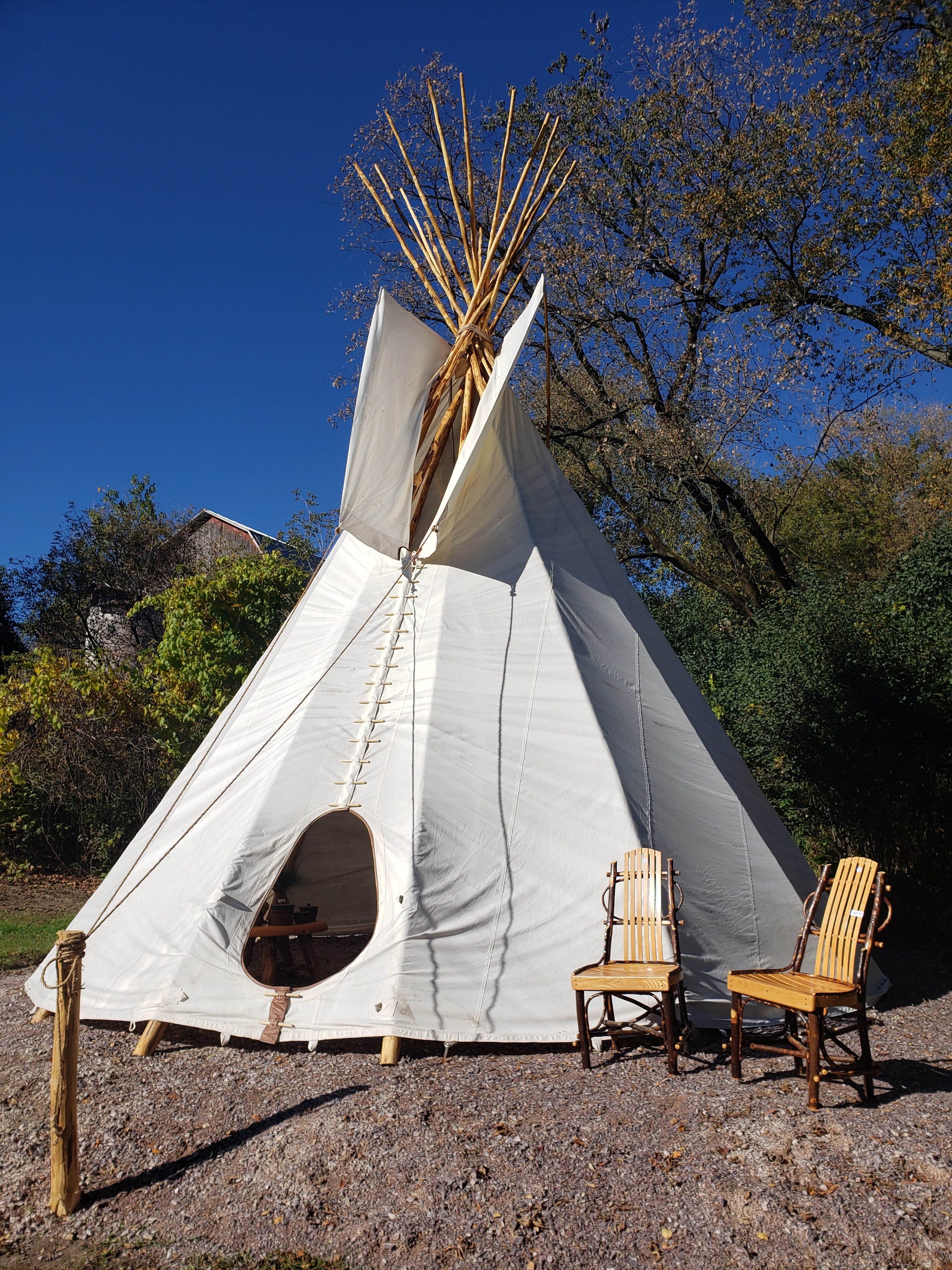 Julie H.'s photo of tent camping at Royal Oaks Legendary Lodging near Menasha, WI